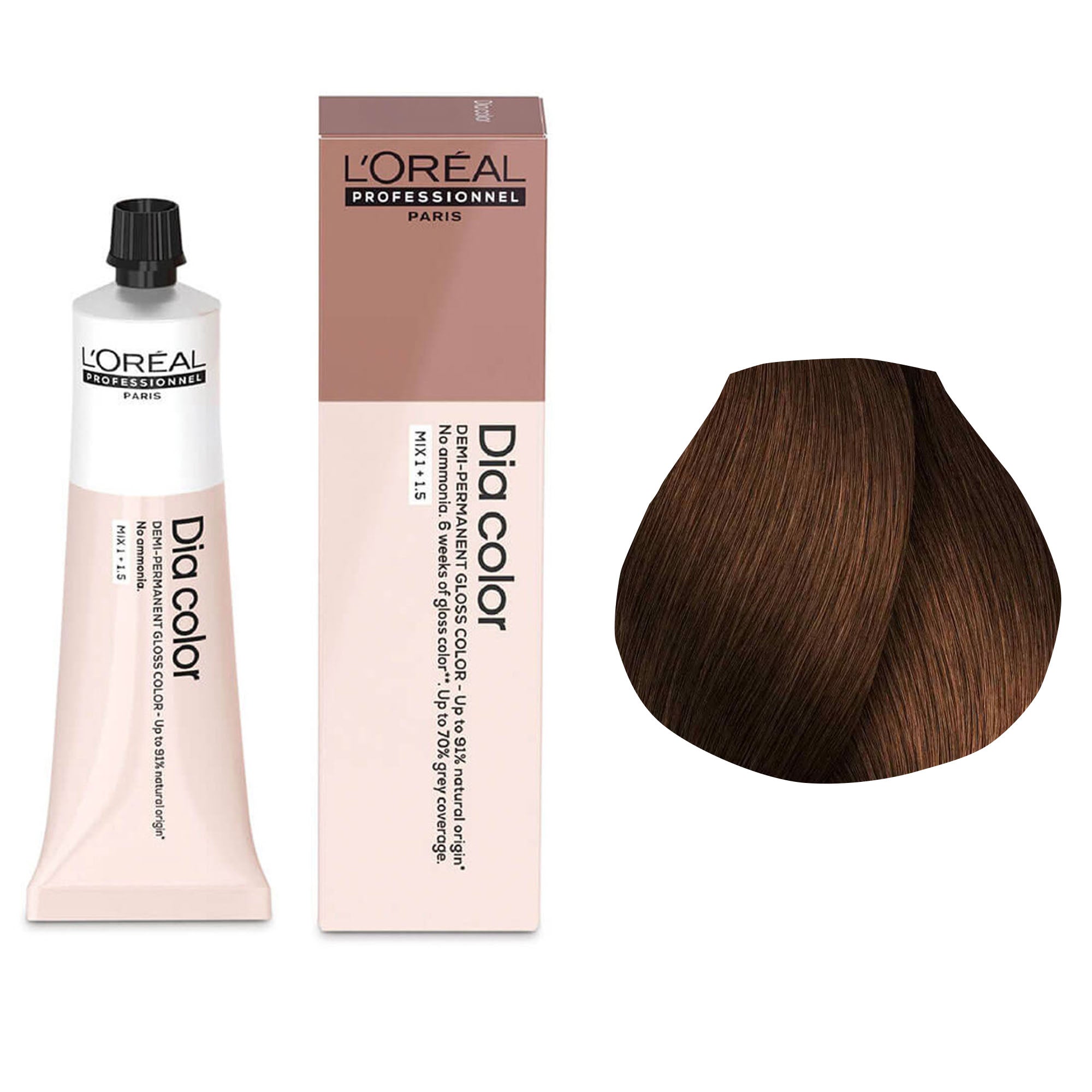 Loreal Professionnel - Dia Color Demi Permanent Gloss Hair Colour Mocha Series 60ml