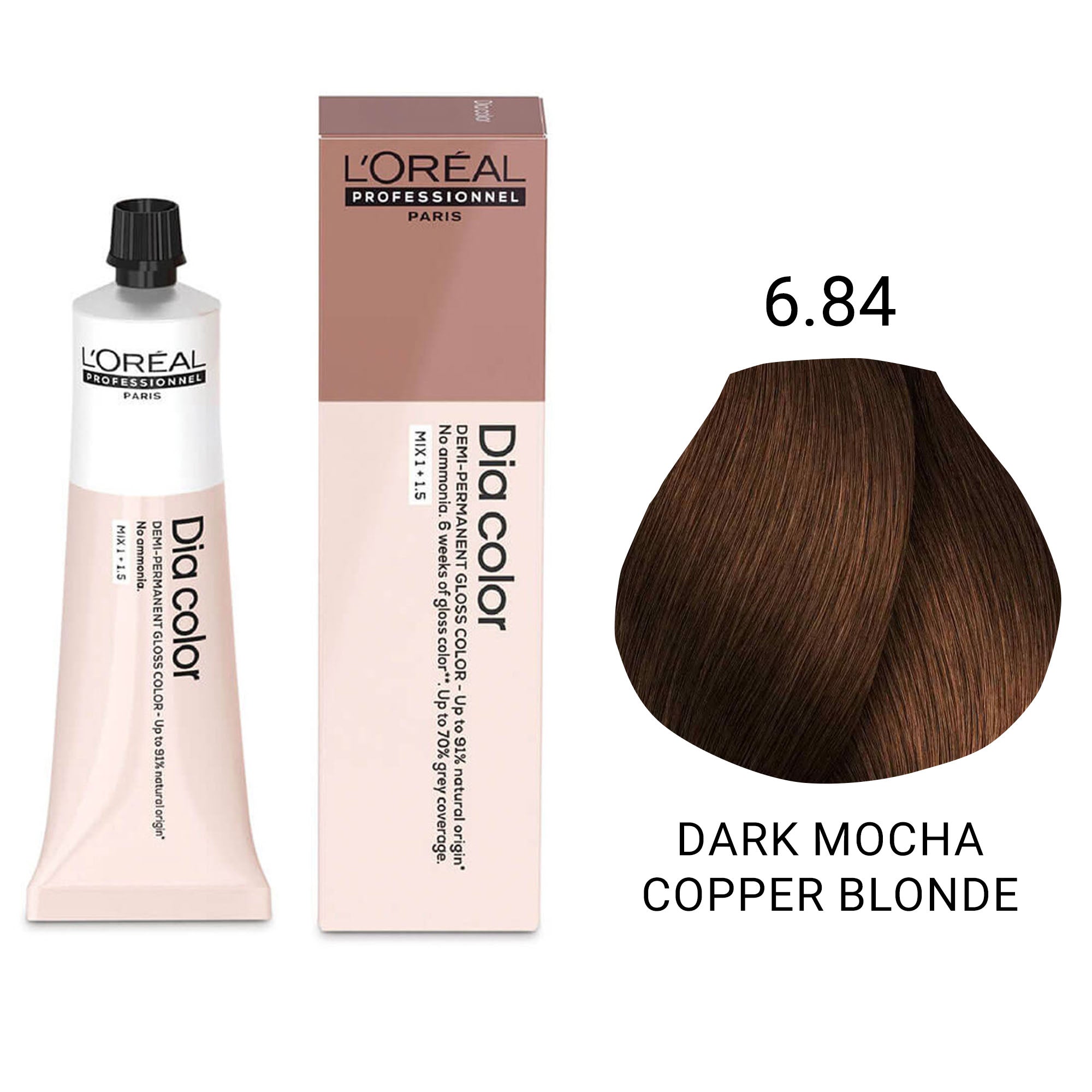 Loreal Professionnel - Dia Color Demi Permanent Gloss Hair Colour Mocha Series 60ml