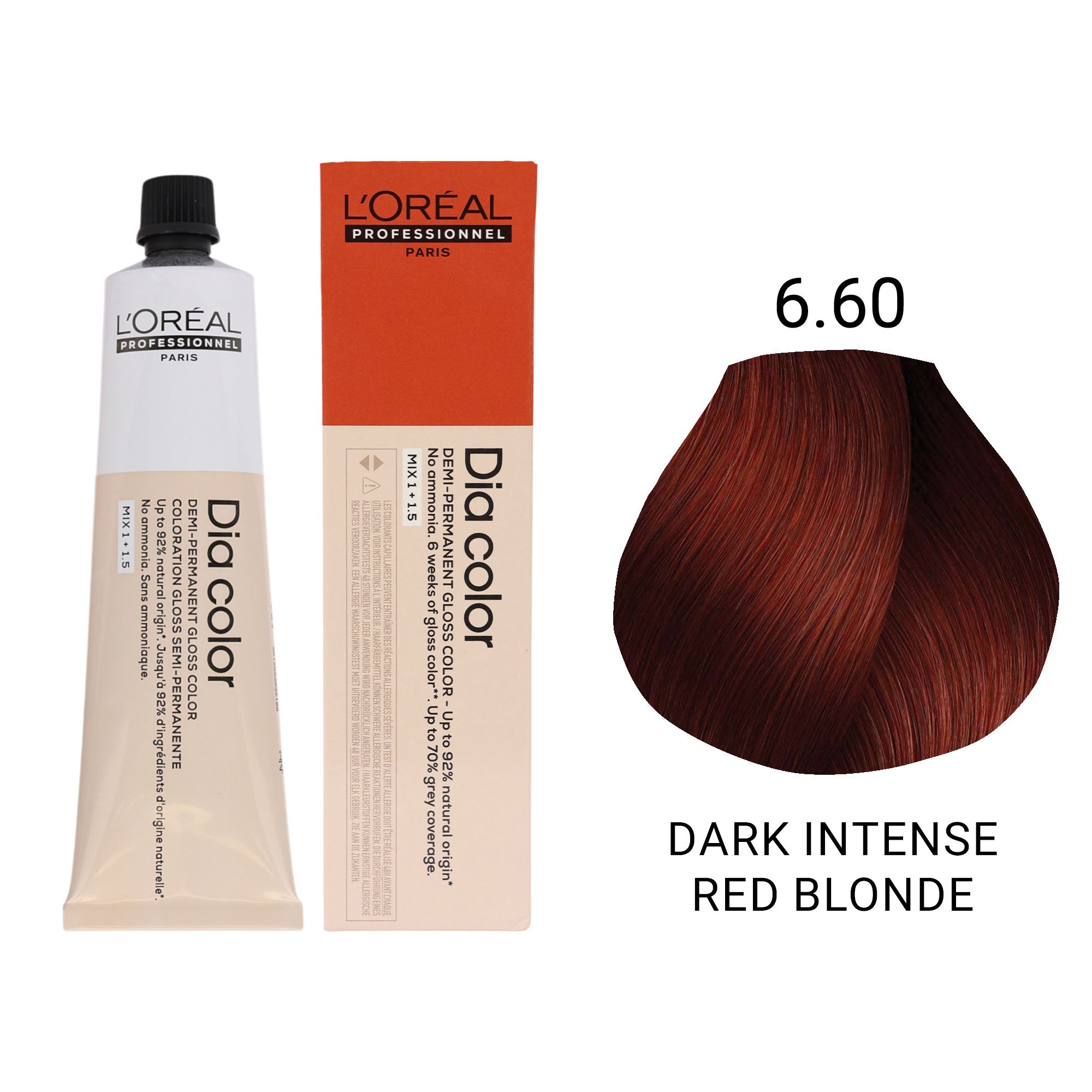 Loreal Professionnel - Dia Color Demi Permanent Gloss Hair Colour Red Series 60ml