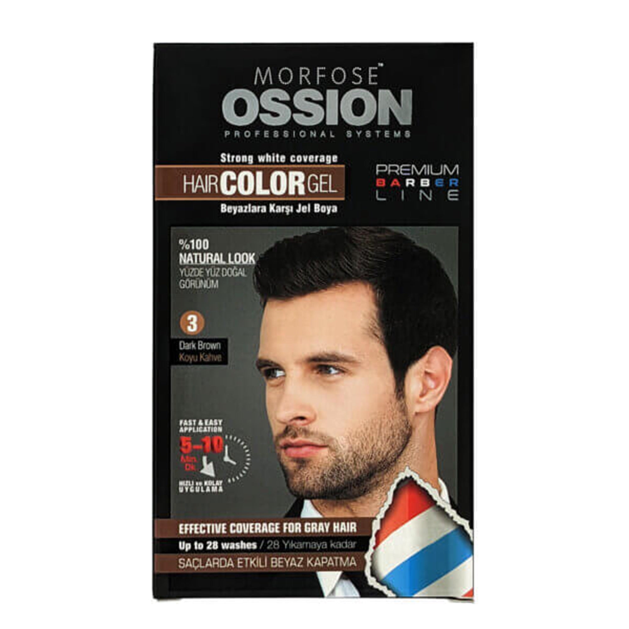Morfose - Ossion Hair Color Gel 3 Dark Brown 40ml