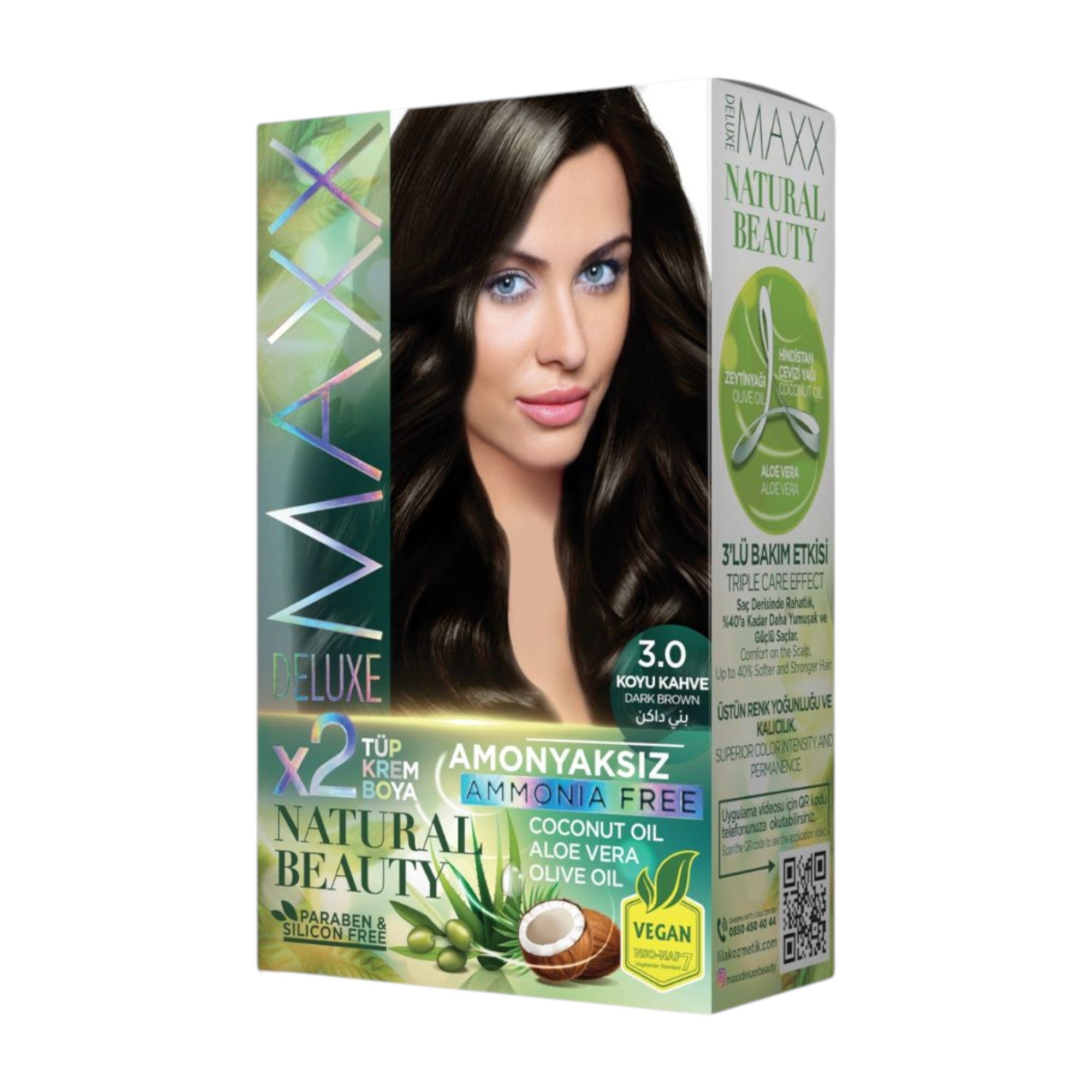 Maxx Deluxe - Natural Beauty Hair Colour Ammonia Free (2 Applications)