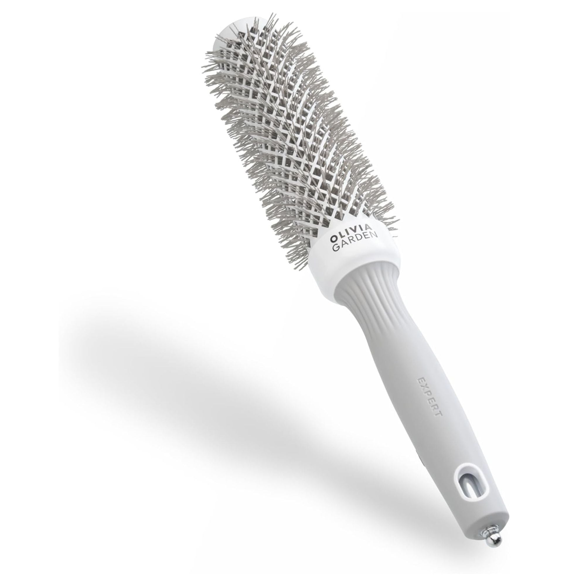 Olivia Garden - Expert Blowout Speed Wavy Bristles White & Grey 35mm