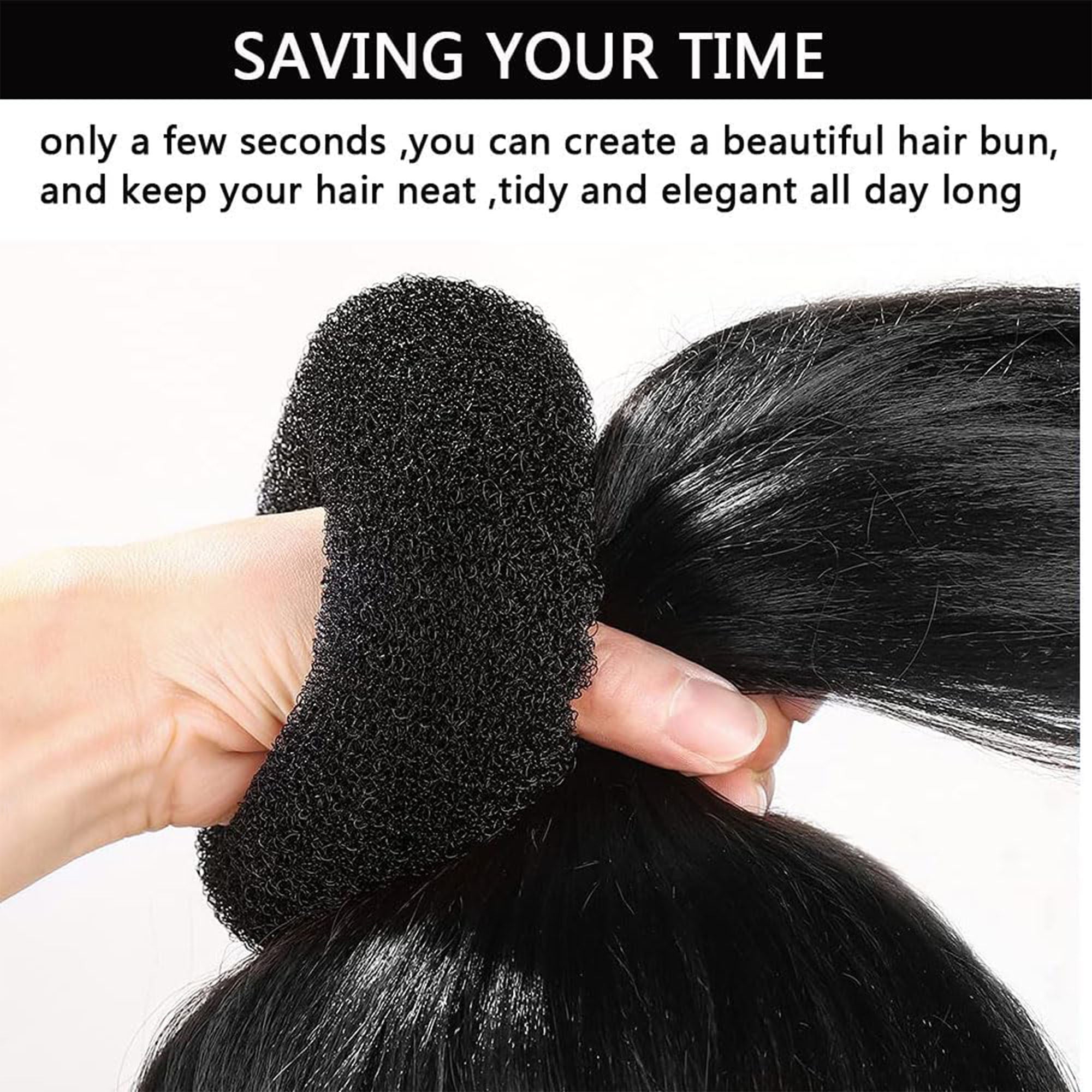 Hair Tools - Bun Ring Black 12cm