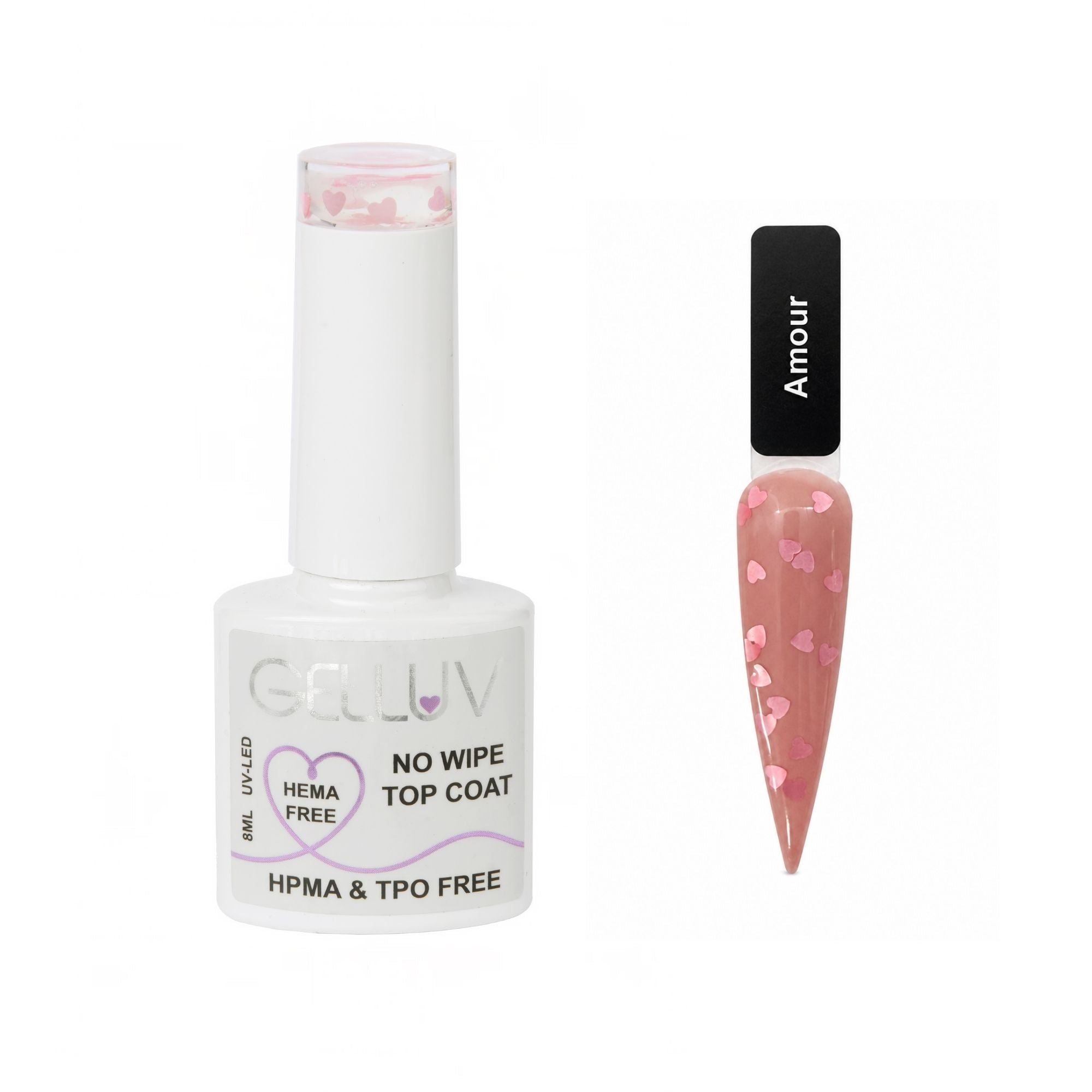 Gelluv - Glitter Top Coat Amour 8ml