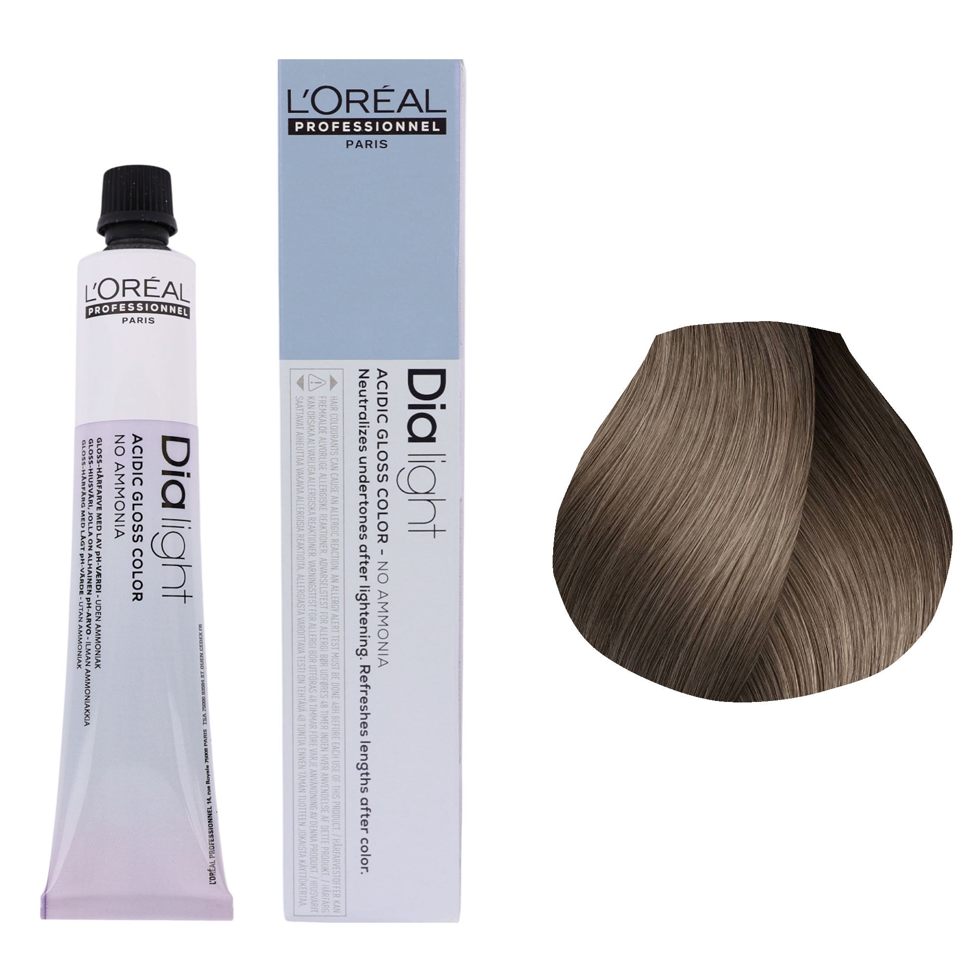 Loreal Professionnel - Dia Light Demi Permanent Acidic Gloss Hair Colour Ash Series 50ml