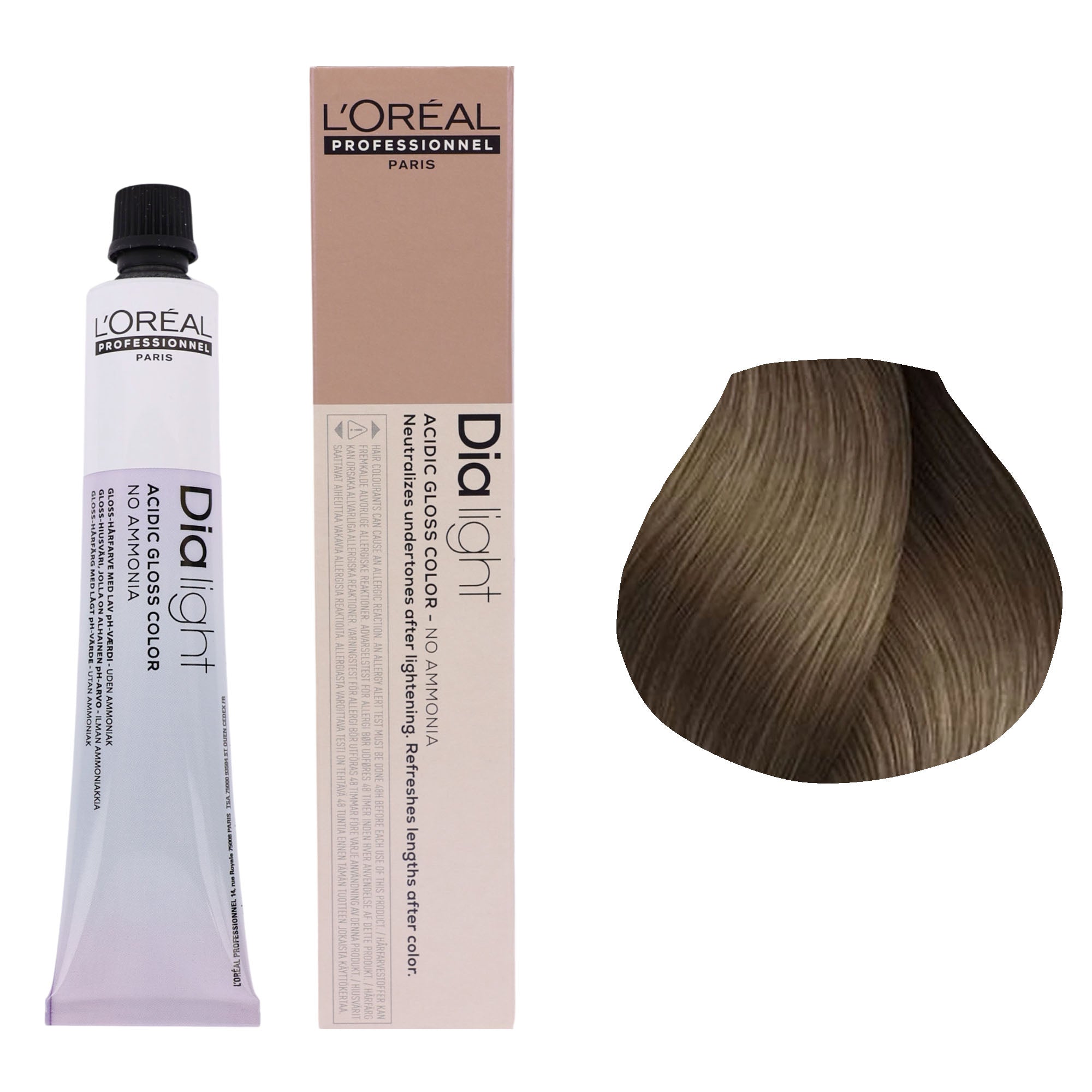Loreal Professionnel - Dia Light Demi Permanent Acidic Gloss Hair Colour Cool Brown Series 50ml