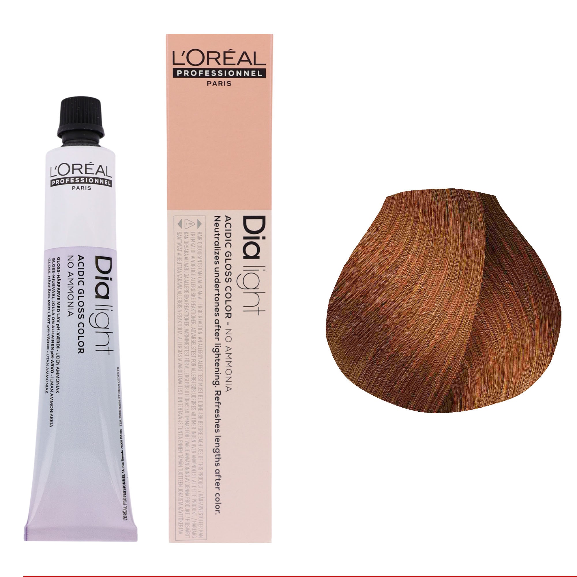Loreal Professionnel - Dia Light Demi Permanent Acidic Gloss Hair Colour Warm Series 50ml