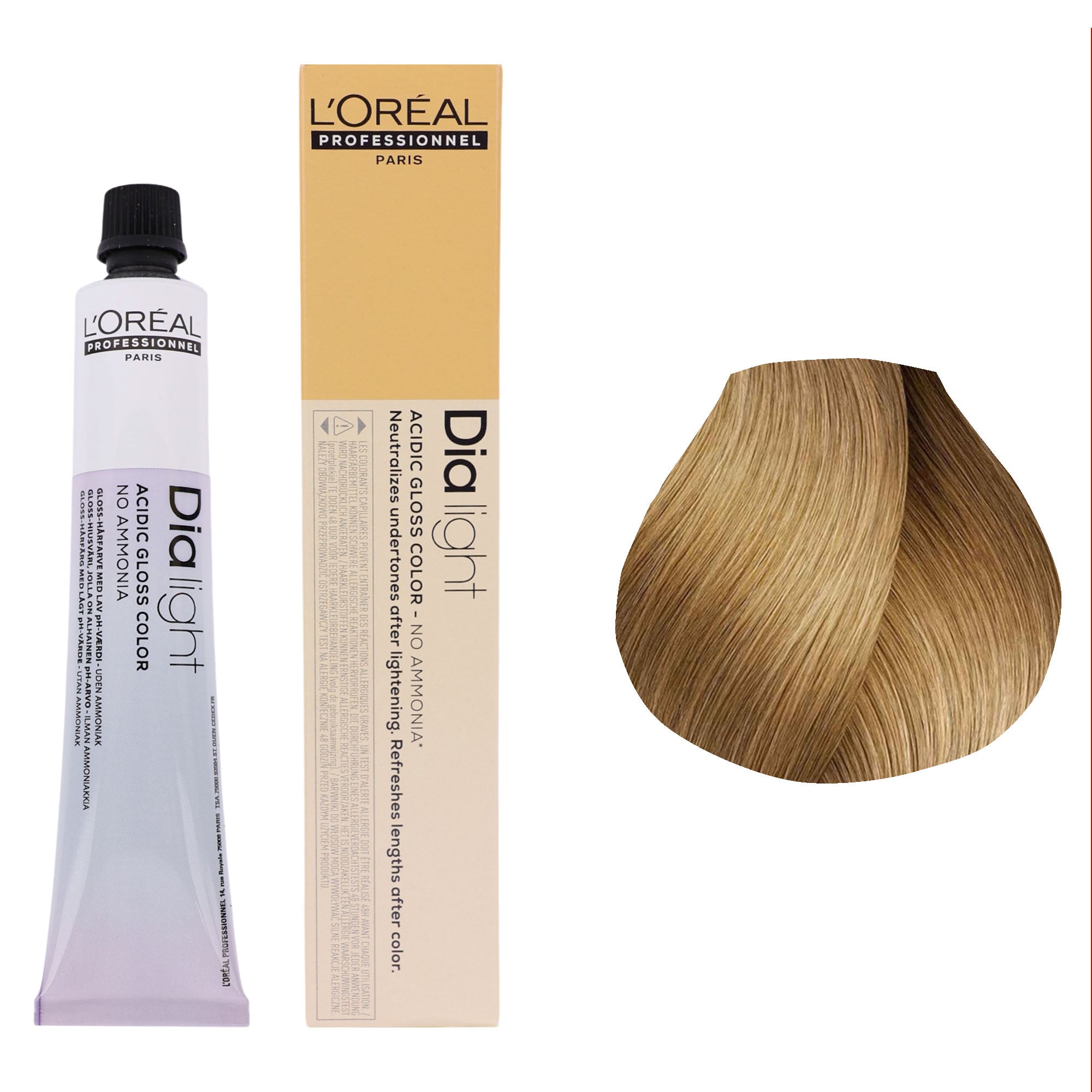 Loreal Professionnel - Dia Light Demi Permanent Acidic Gloss Hair Colour Gold Series 50ml
