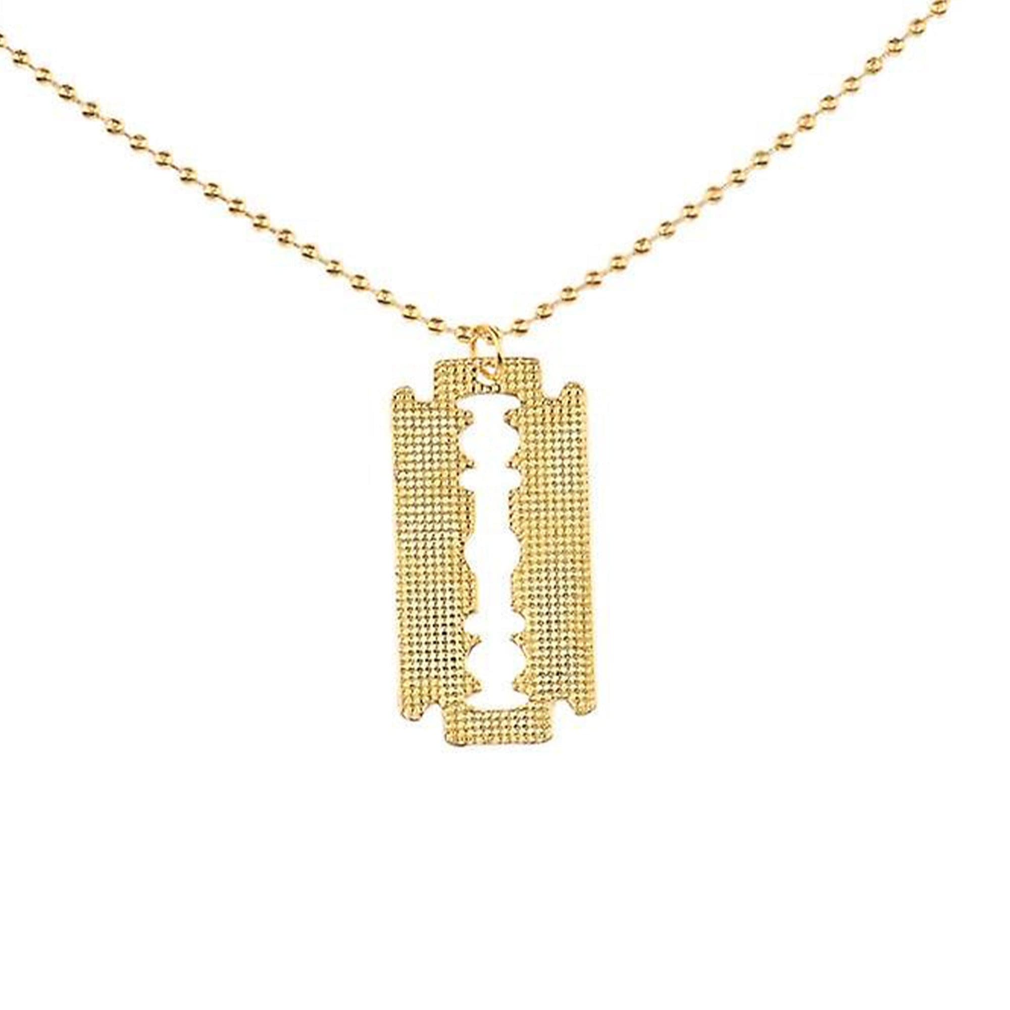 Eson - Necklace Razor Blade & Barber Tools