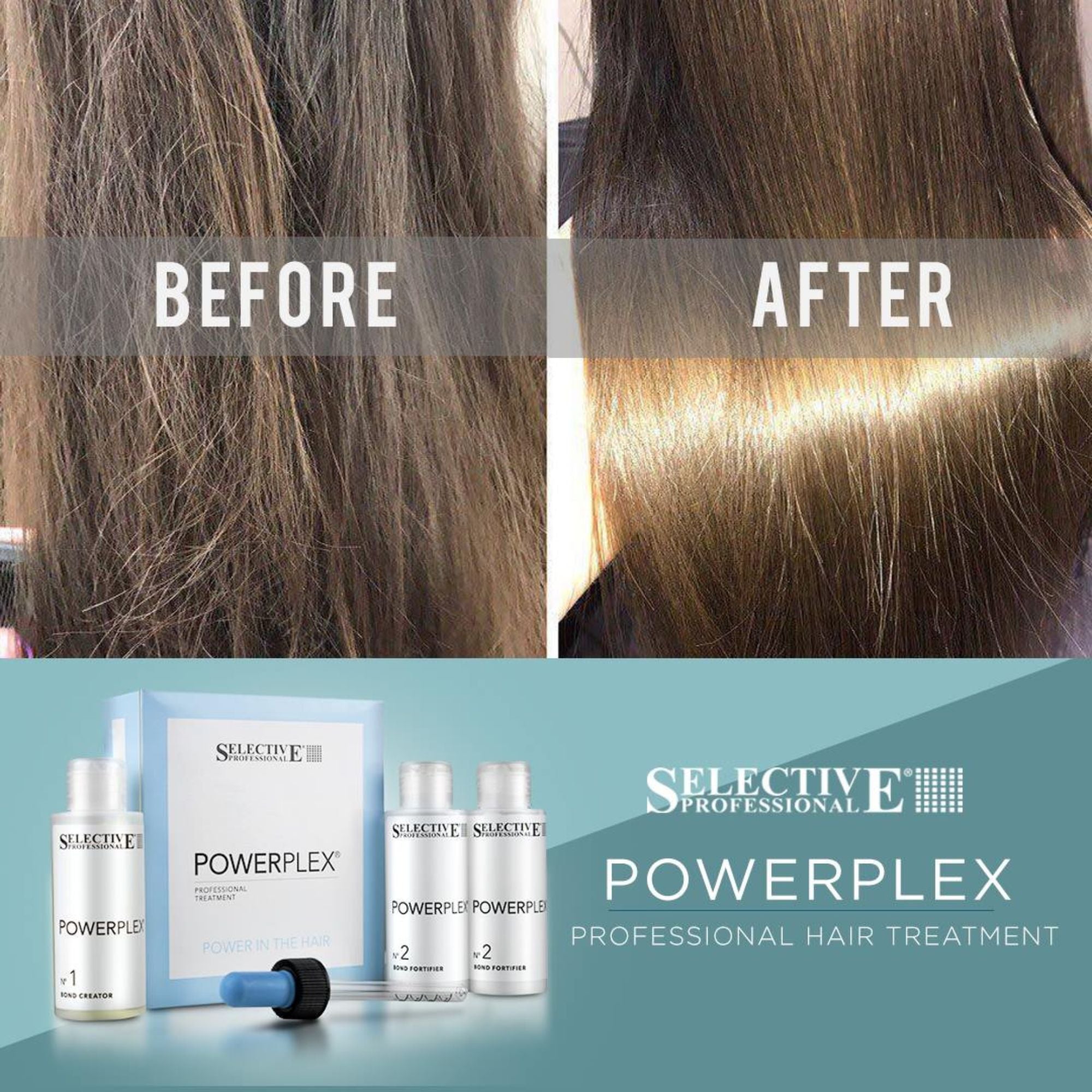 Selective Professional - Powerplex Kit (1 x 100ml No.1 Bond Creator & 2 x 100ml No.2 Bond Fortifier)