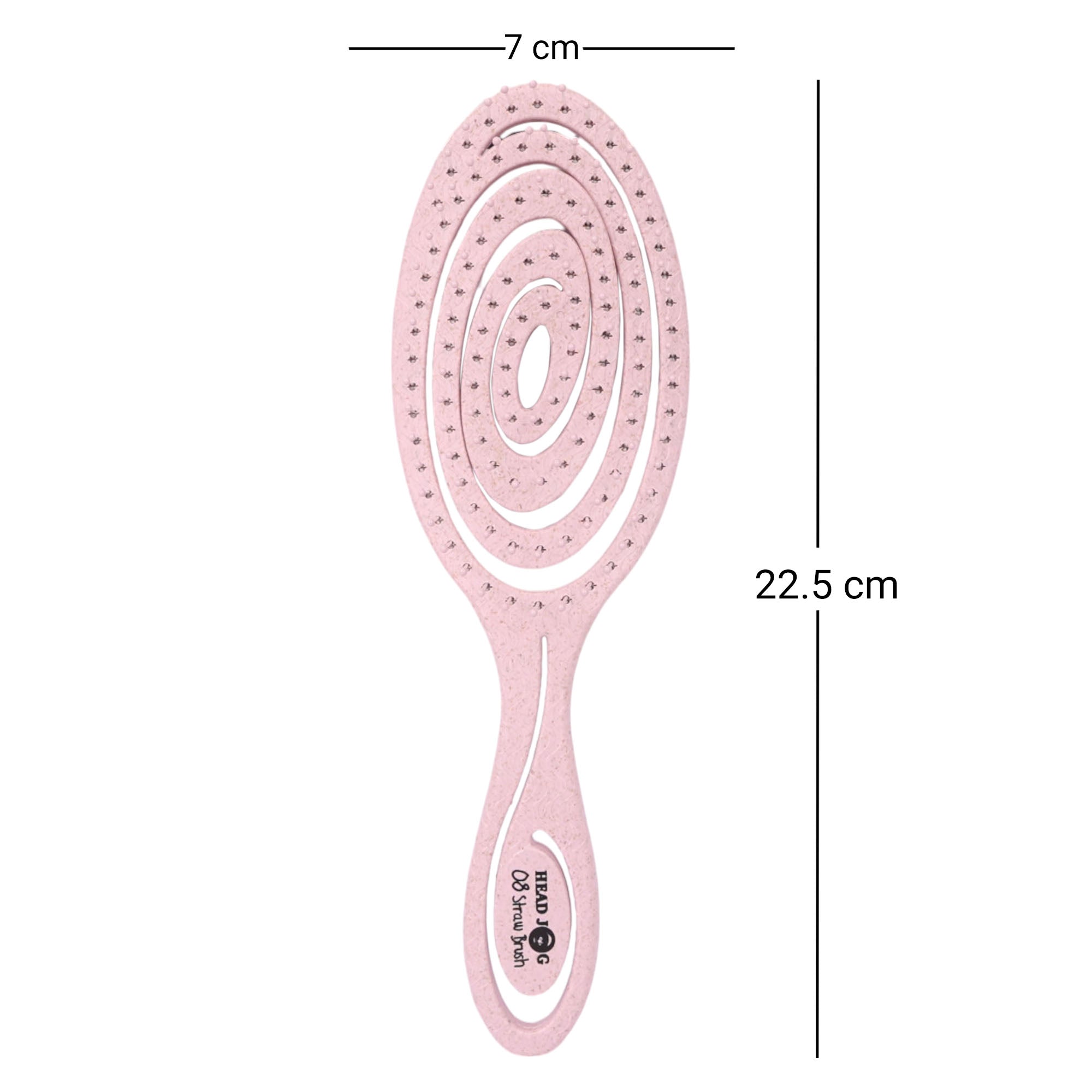 Head Jog - Detangler Straw Brushes Nude Blush Collection