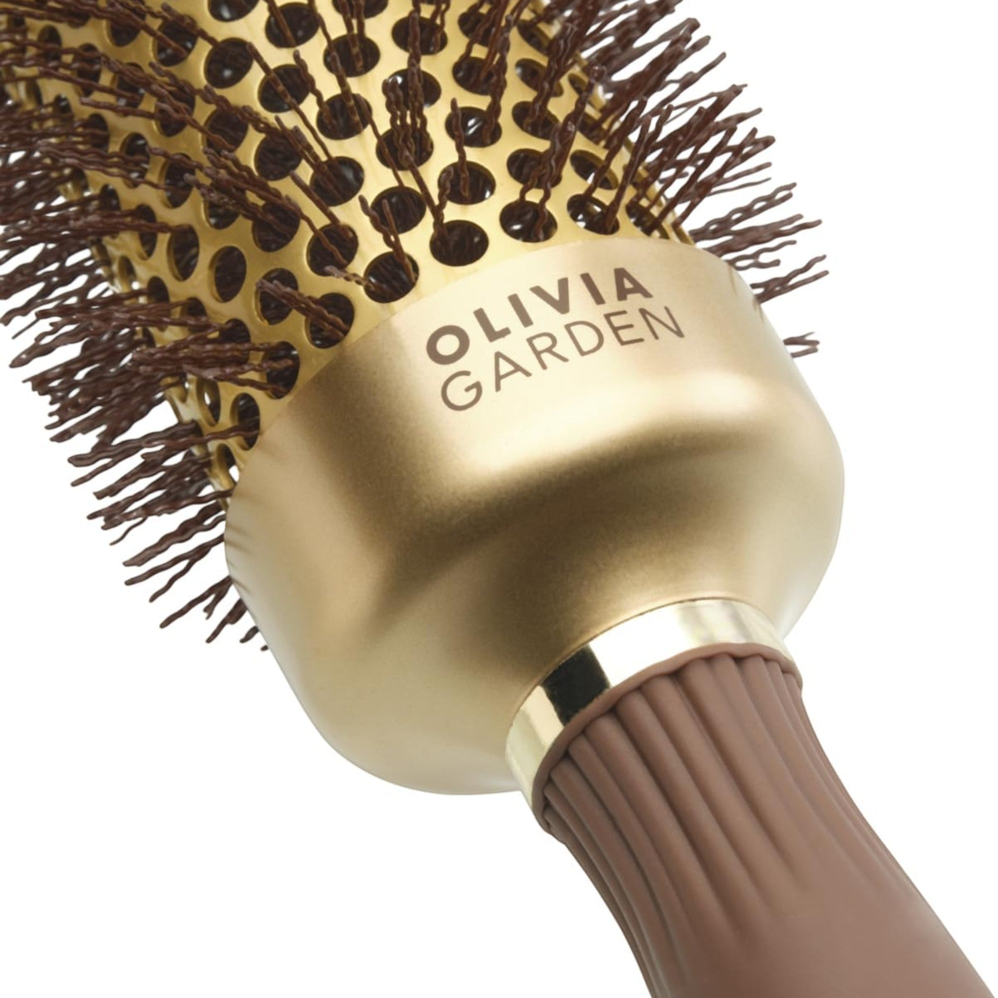 Olivia Garden - Expert Blowout Shine Wavy Bristles Gold & Brown 45mm