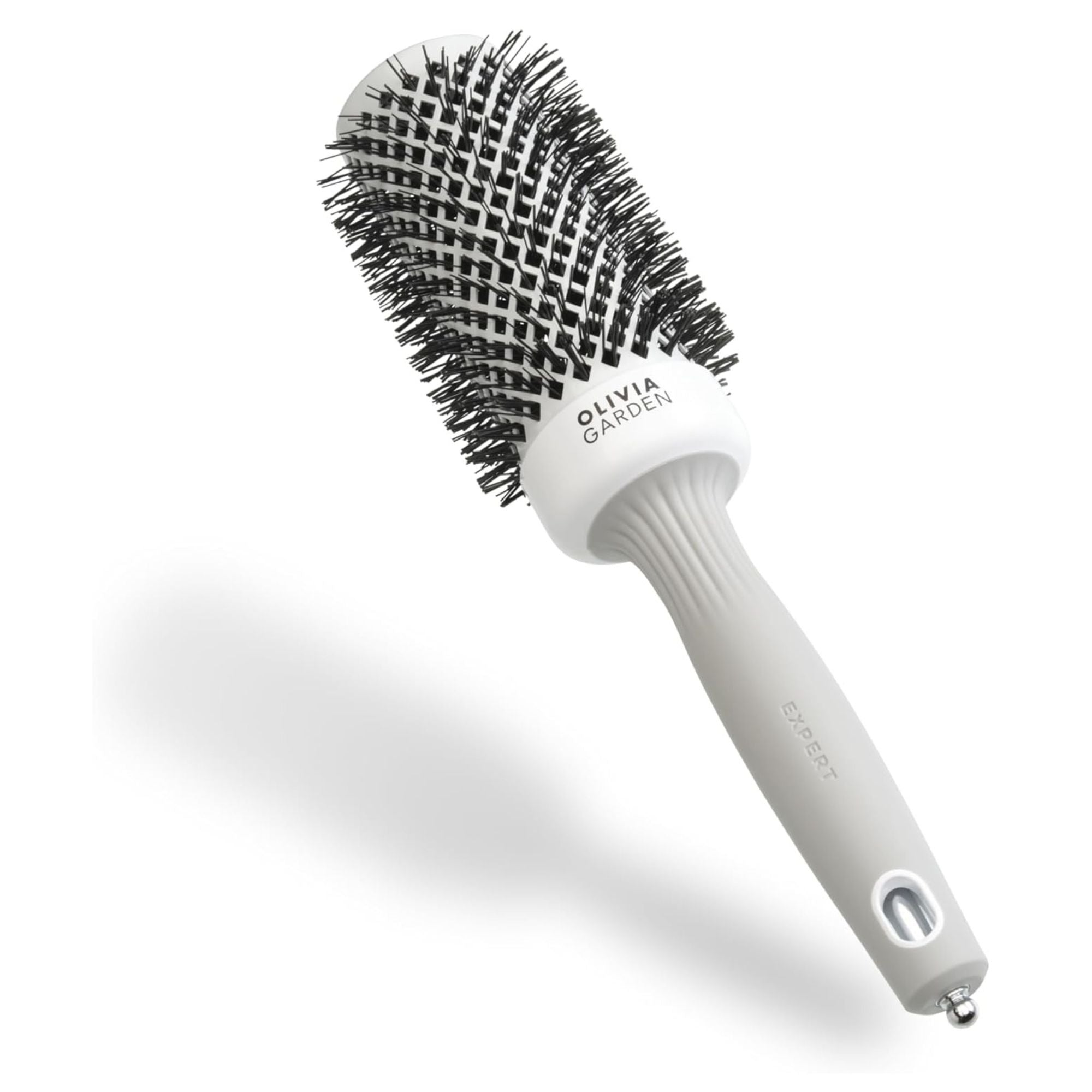 Olivia Garden - Expert Blowout Shine Wavy Bristles White & Grey 45mm