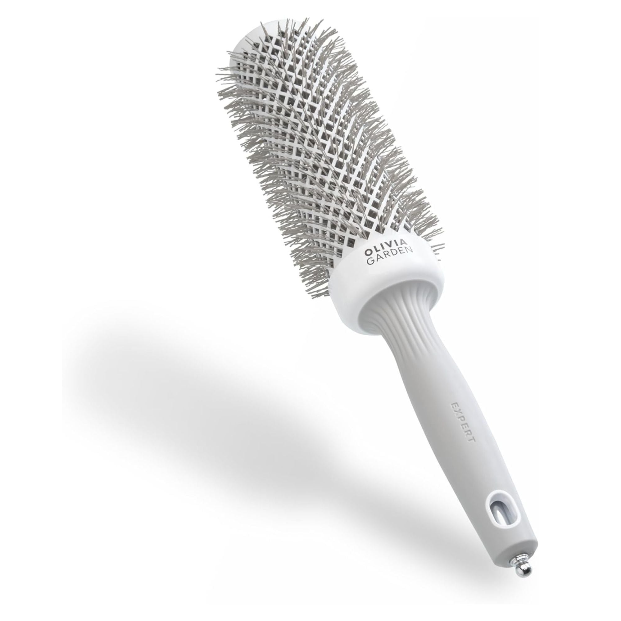 Olivia Garden - Expert Blowout Speed Wavy Bristles White & Grey 45mm