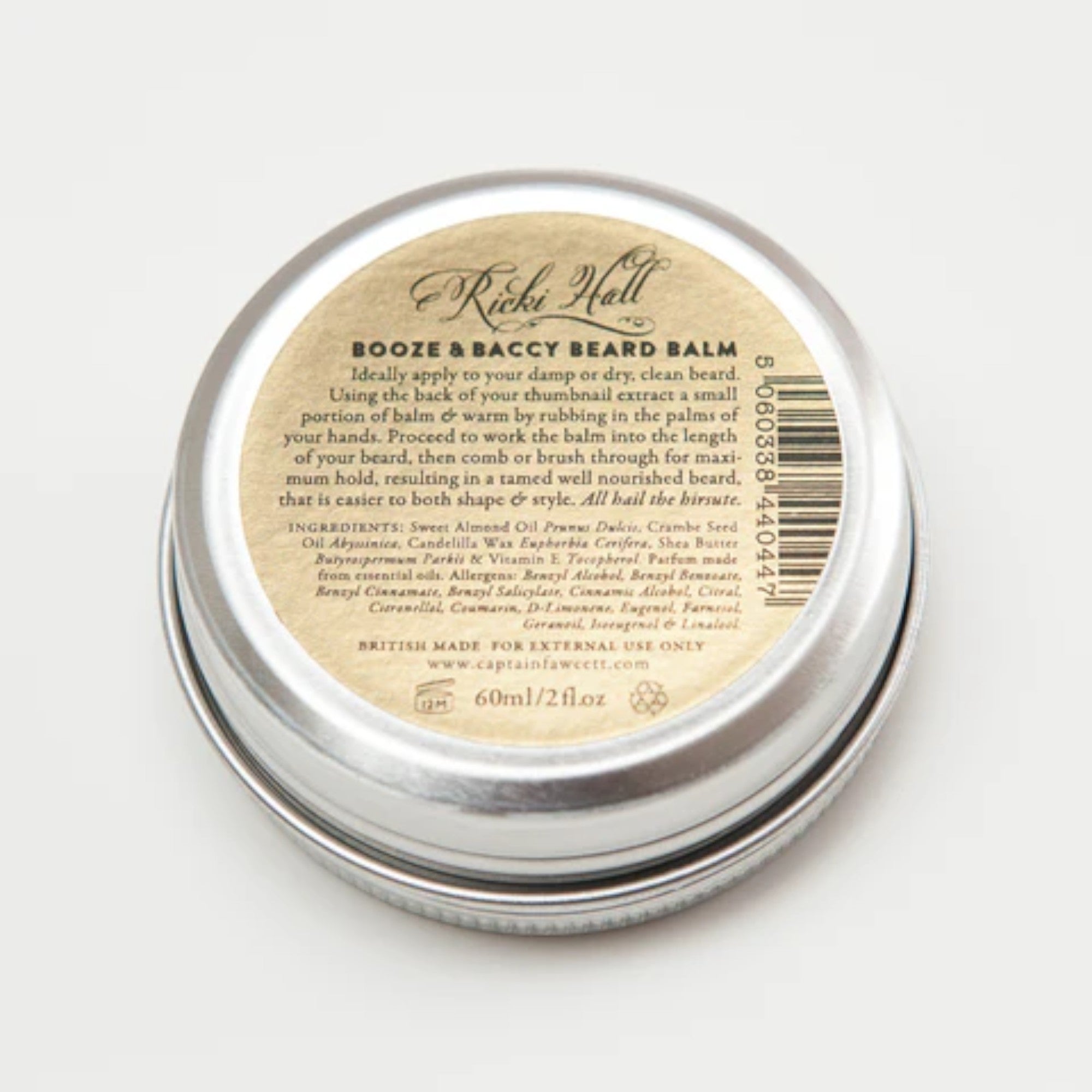 Captain Fawcett - Ricki Hall's Booze & Baccy Beard Balm 60ml