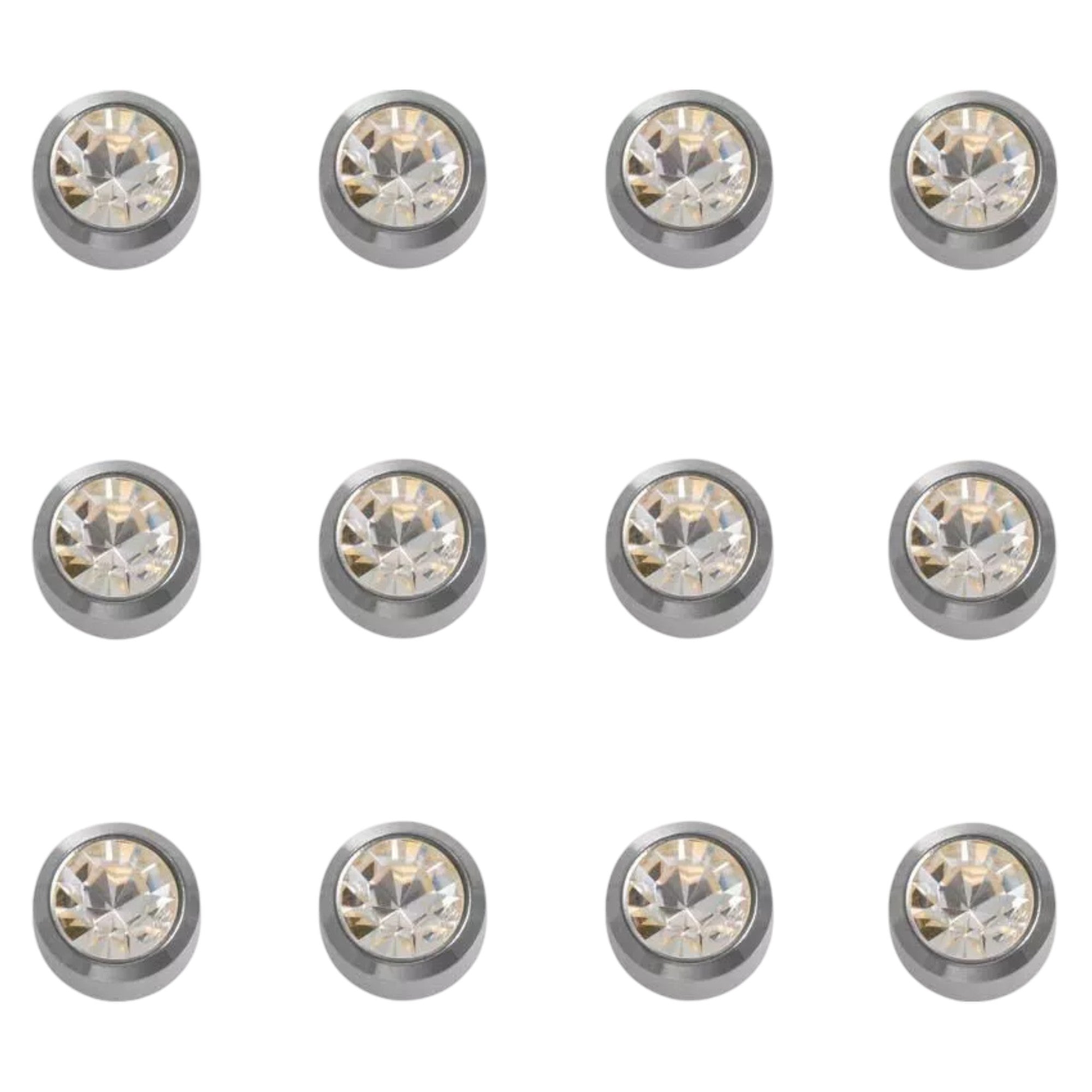 Caflon - Stud Earrings Regular April Birthstones 12pk