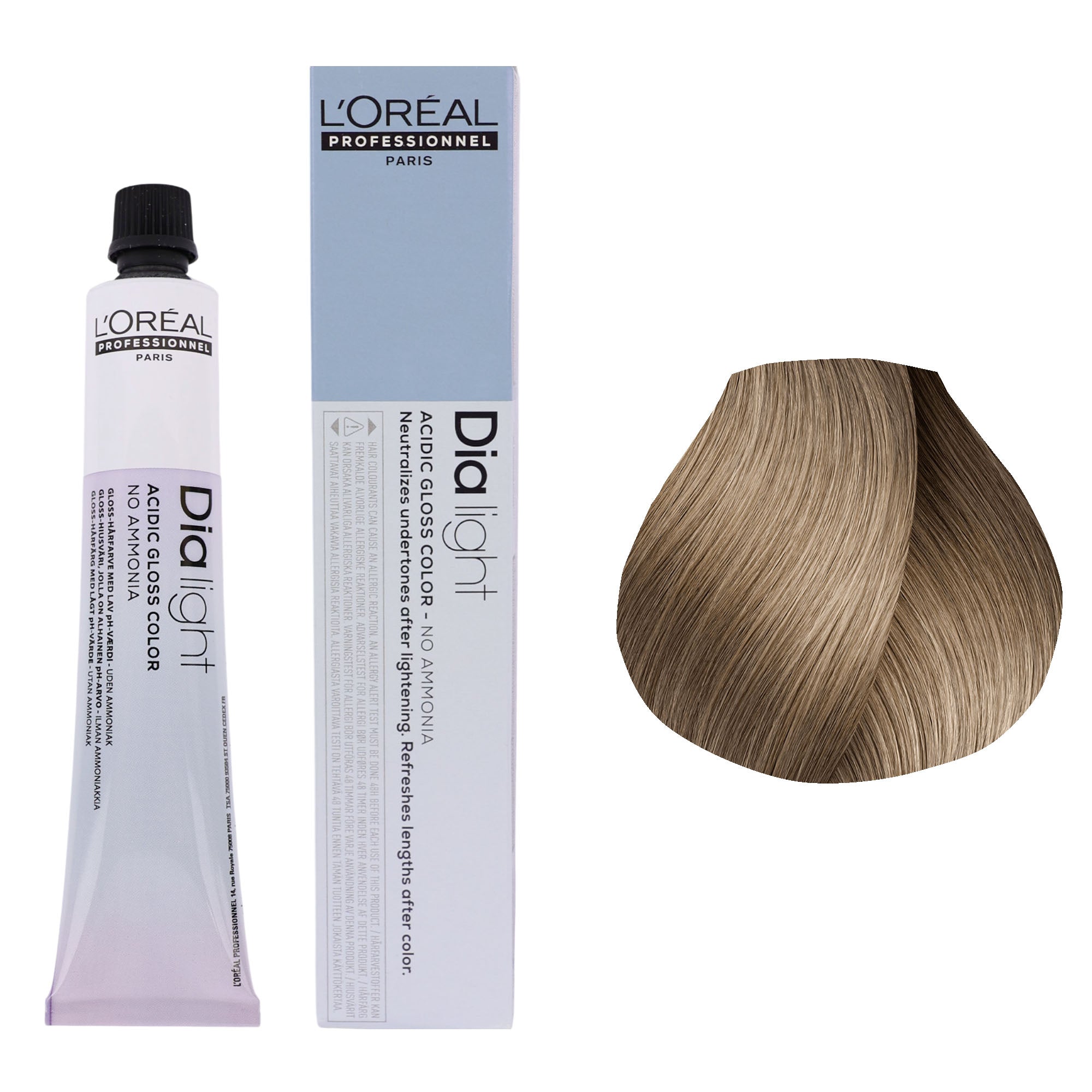 Loreal Professionnel - Dia Light Demi Permanent Acidic Gloss Hair Colour Ash Series 50ml