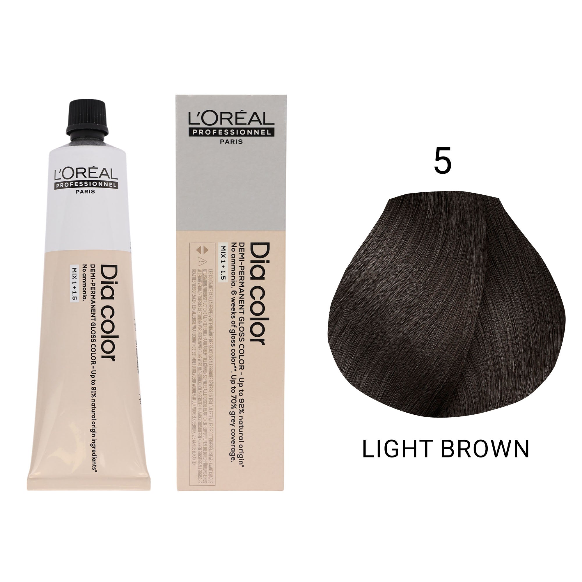 Loreal Professionnel - Dia Color Demi Permanent Gloss Hair Colour Natural Series 60ml