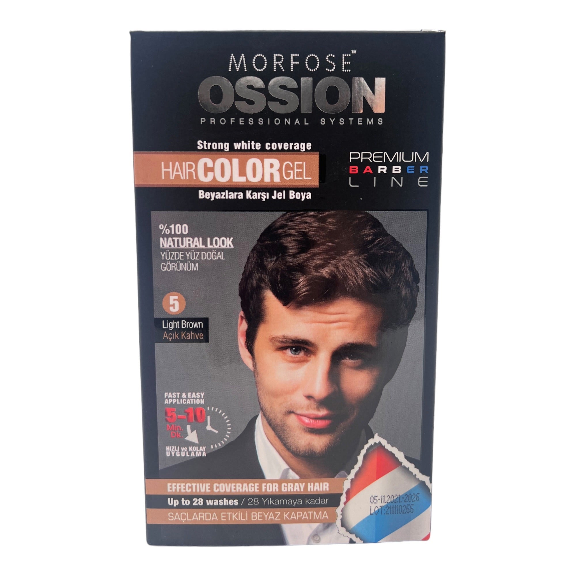 Morfose - Ossion Hair Color Gel 5 Light Brown 40ml