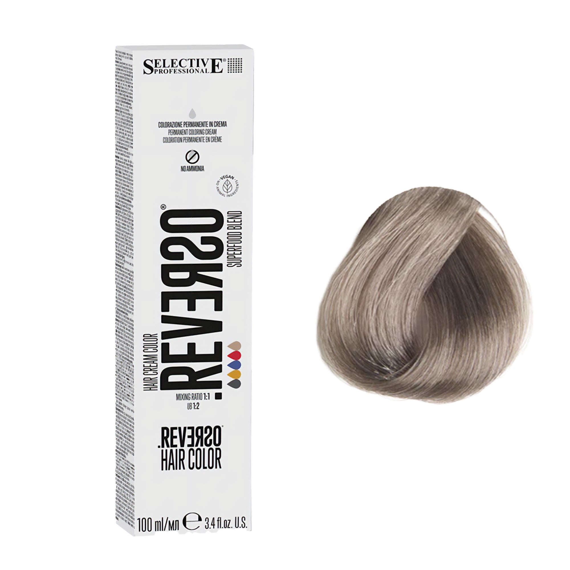 Selective Professional - Reverso Hair Cream Colour Ash Series 100ml