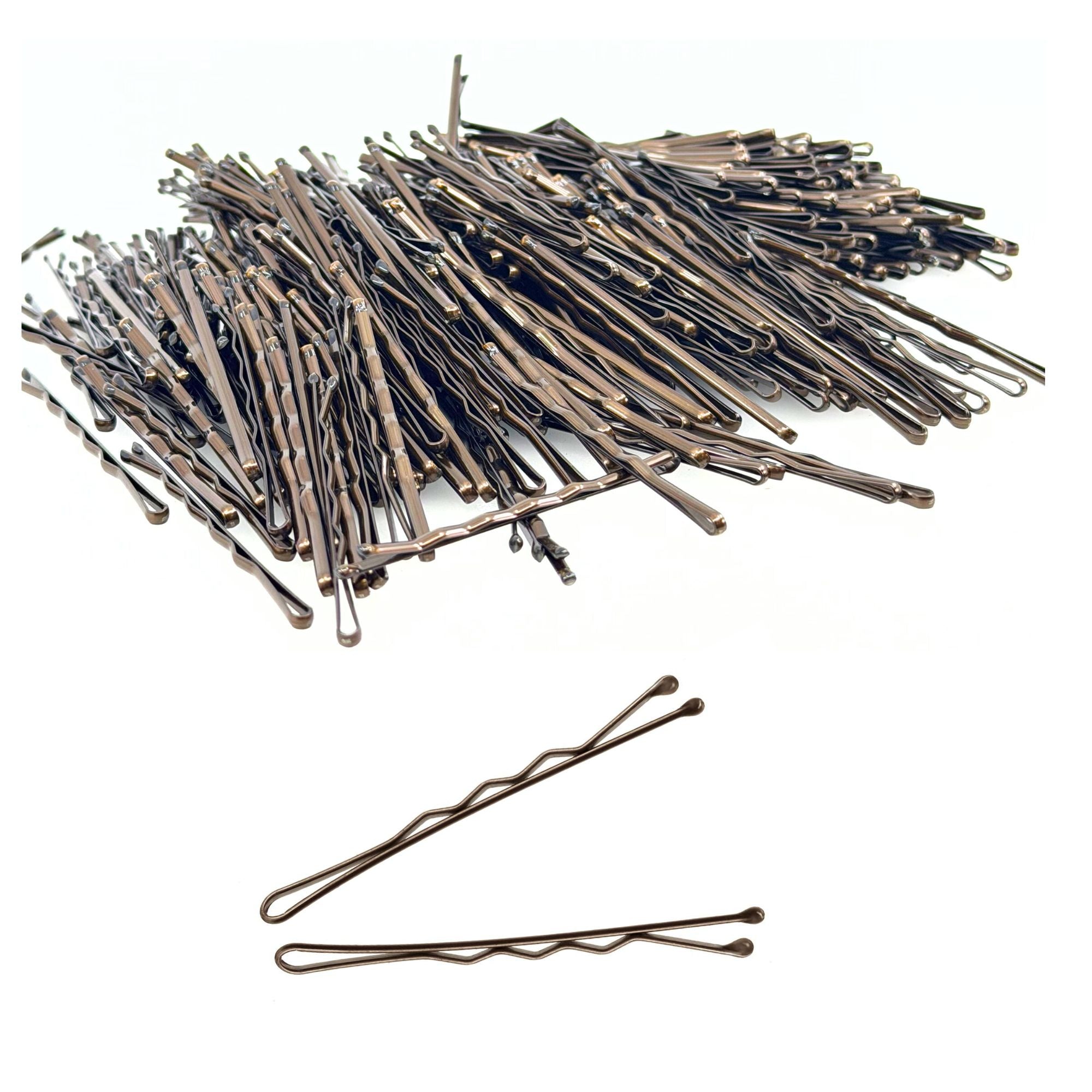 Eson - Brown Kirby Grips – Wavy Hair Grips 5cm