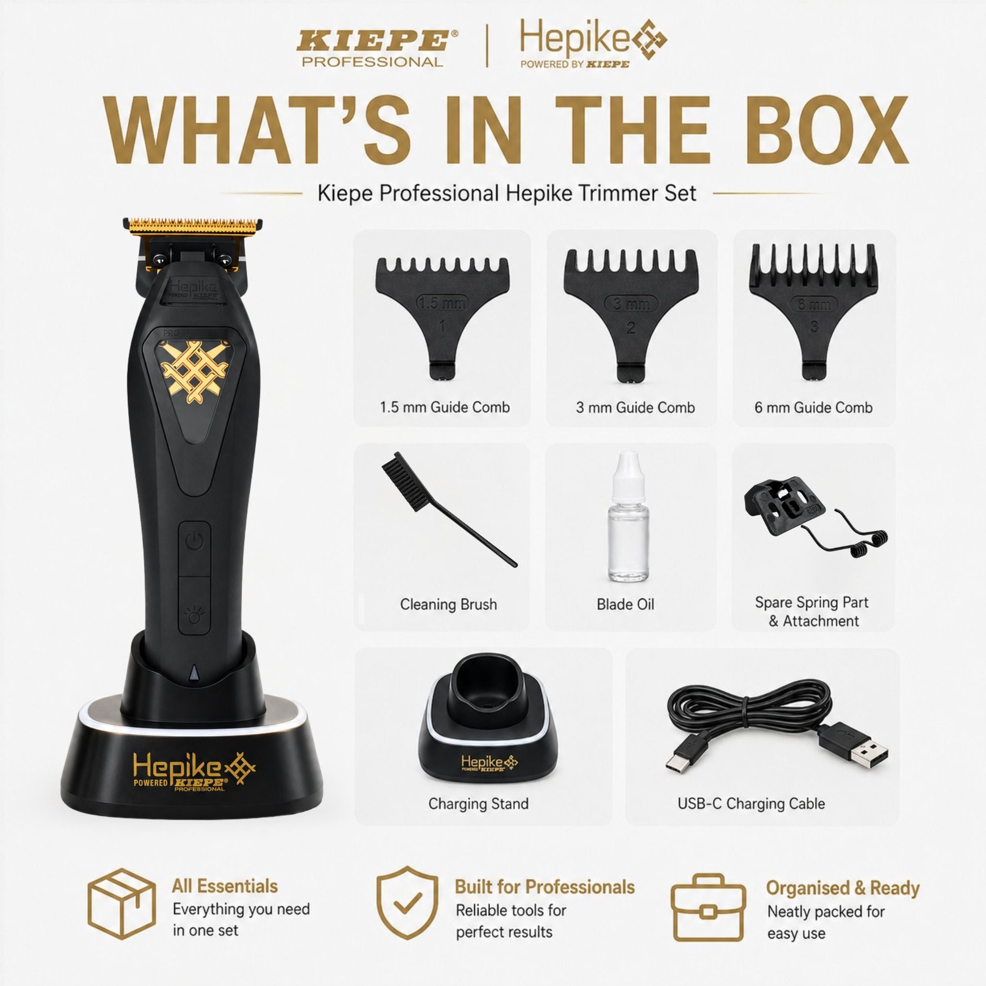 Kiepe - Hepike Powered Trimmer Gold Cordless 6361