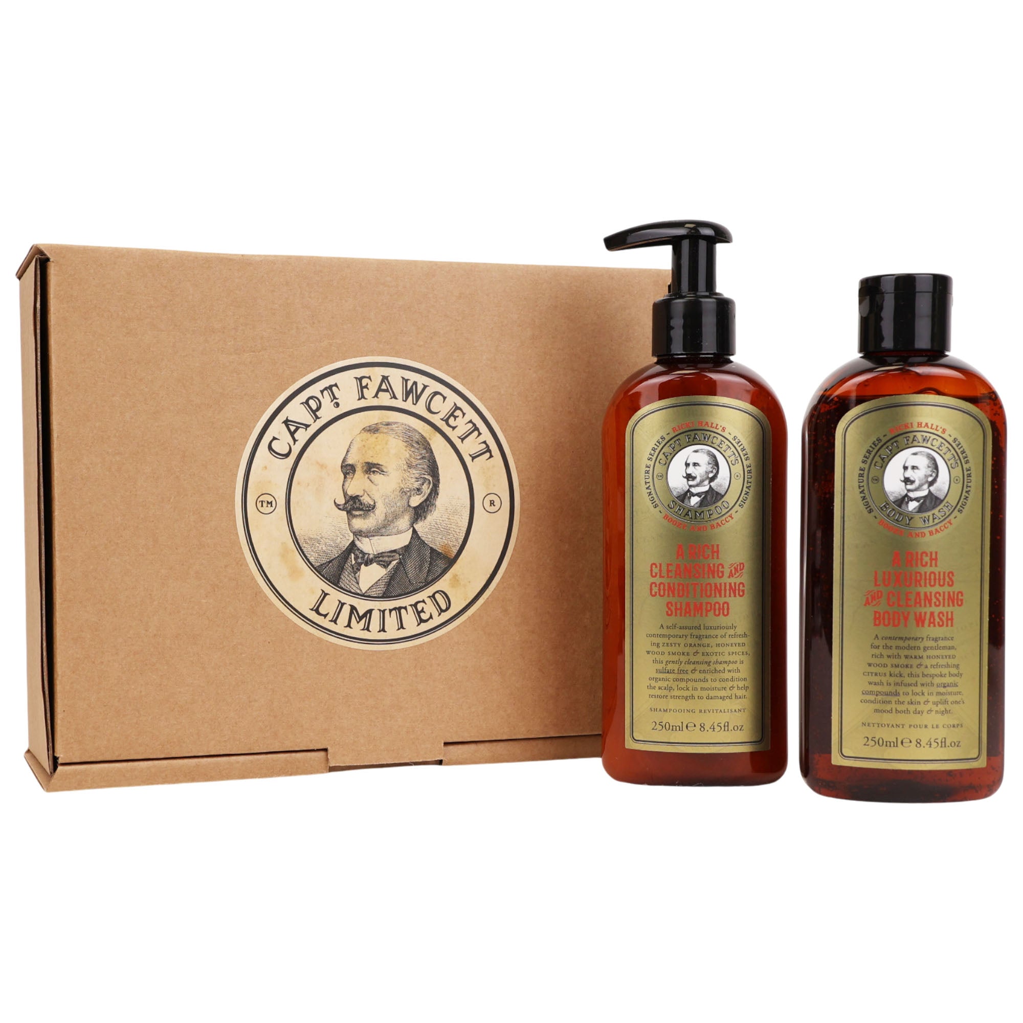 Captain Fawcett - Ricki Hall's Booze & Baccy Hair & Body Wash Gift Set 250ml