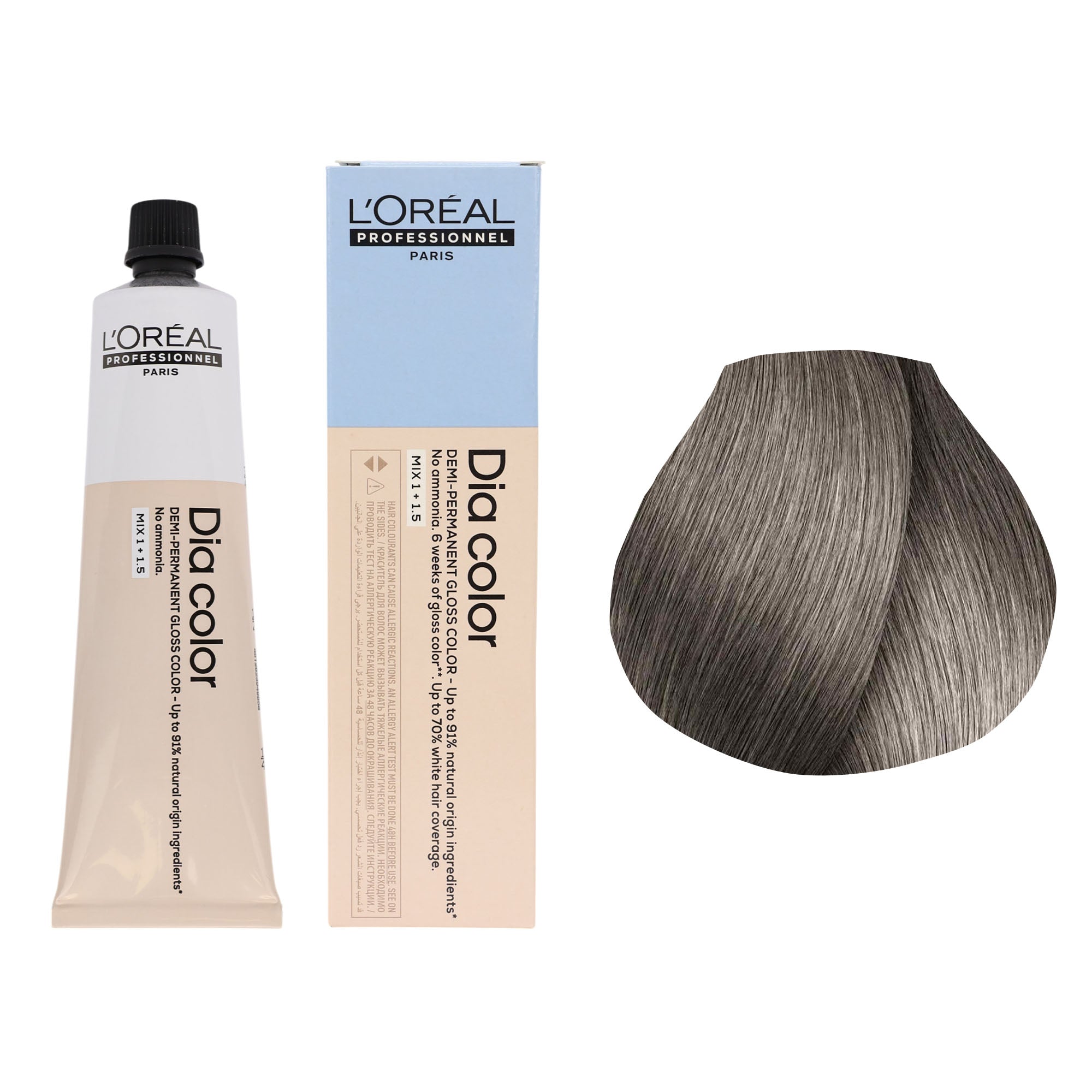Loreal Professionnel - Dia Color Demi Permanent Gloss Hair Colour Ash Series 60ml