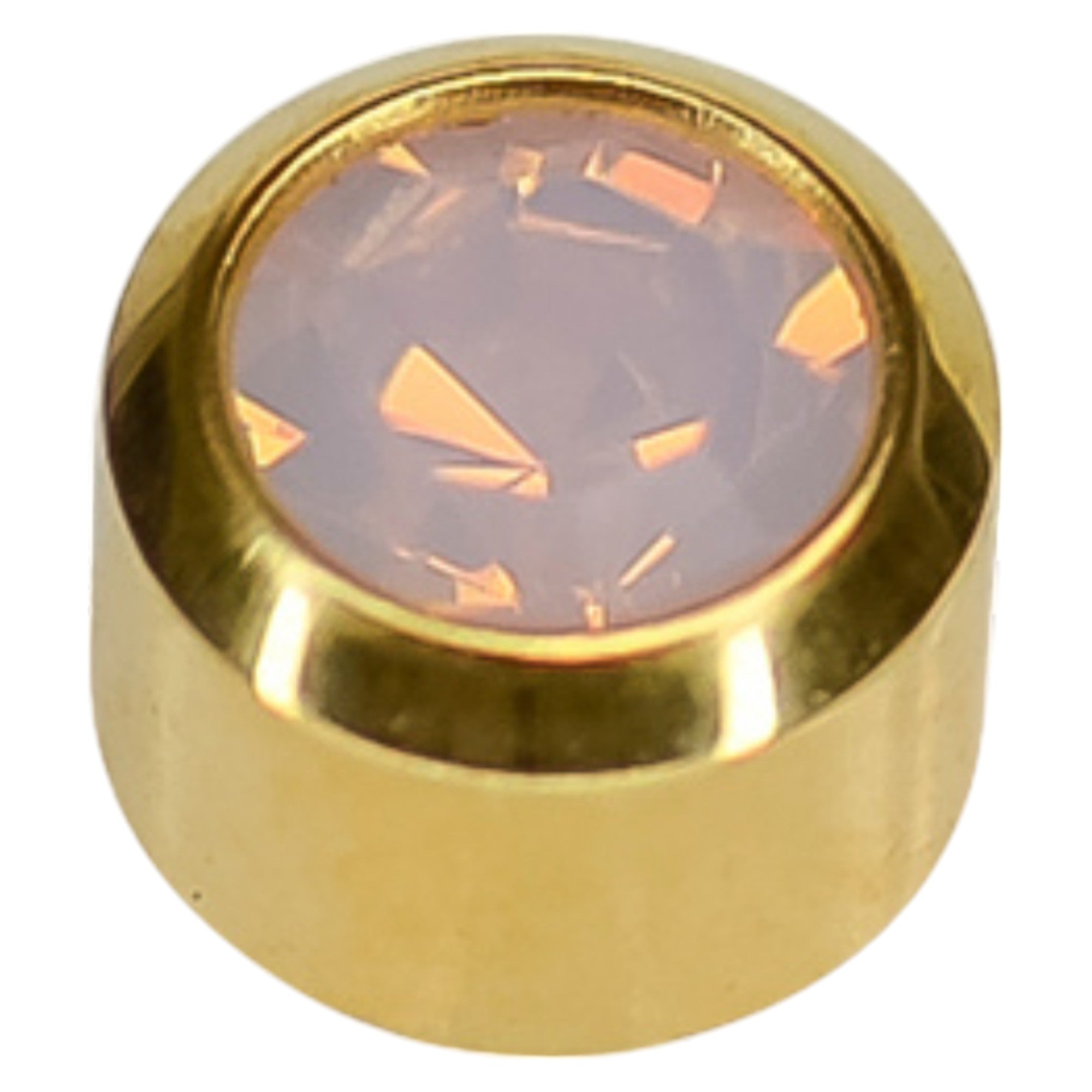 Caflon - Stud Earrings Gold Plated Regular Crystal Opal 4mm