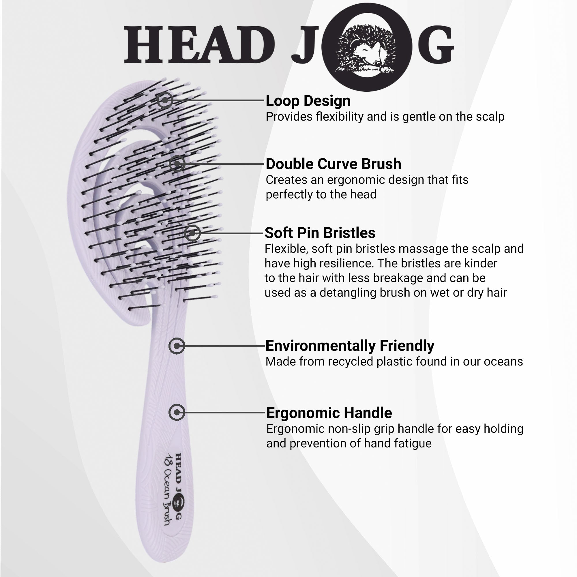 Head Jog - Detangler Ocean Brush Collection