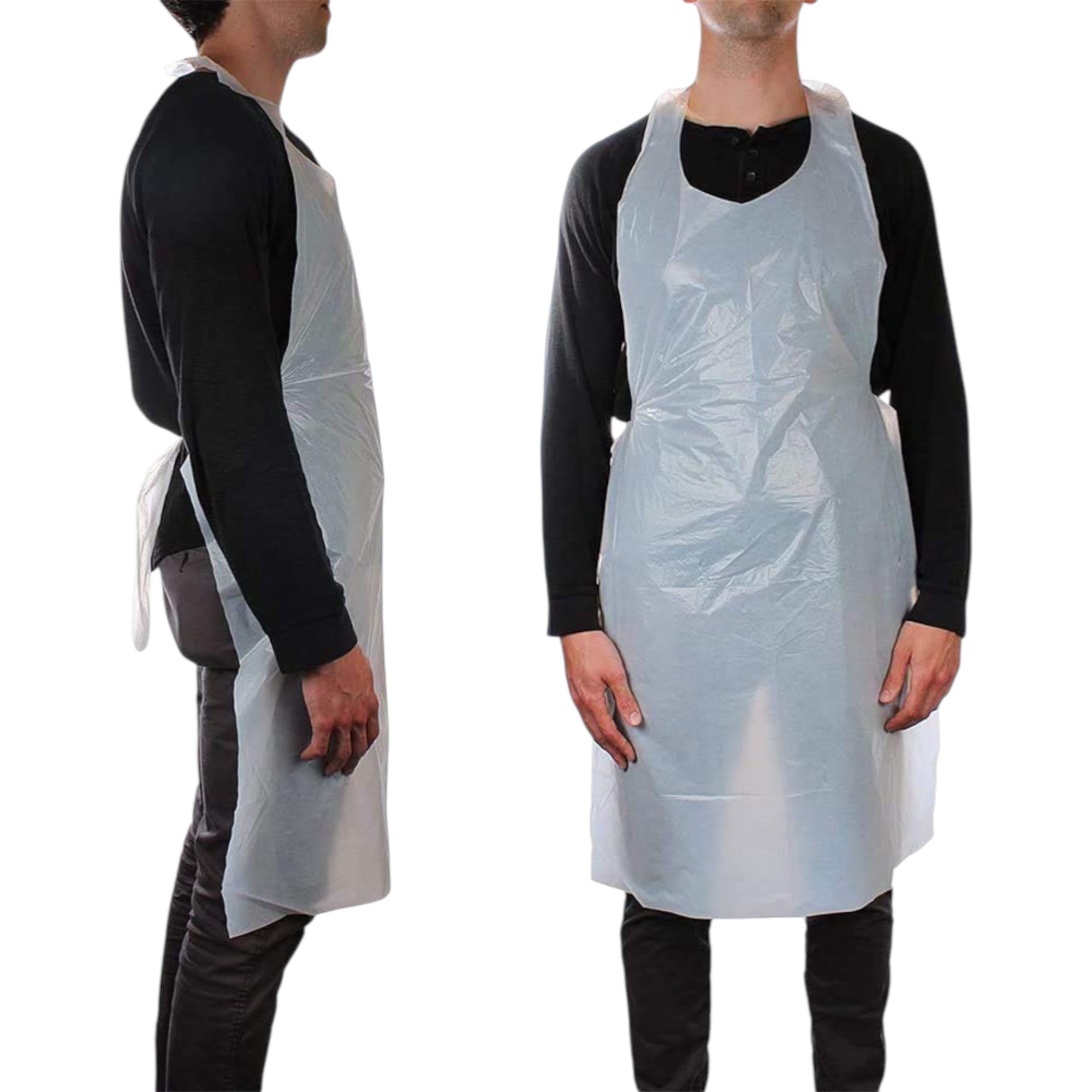 Agenda - Flat Pack Disposable Aprons - White (100pcs)