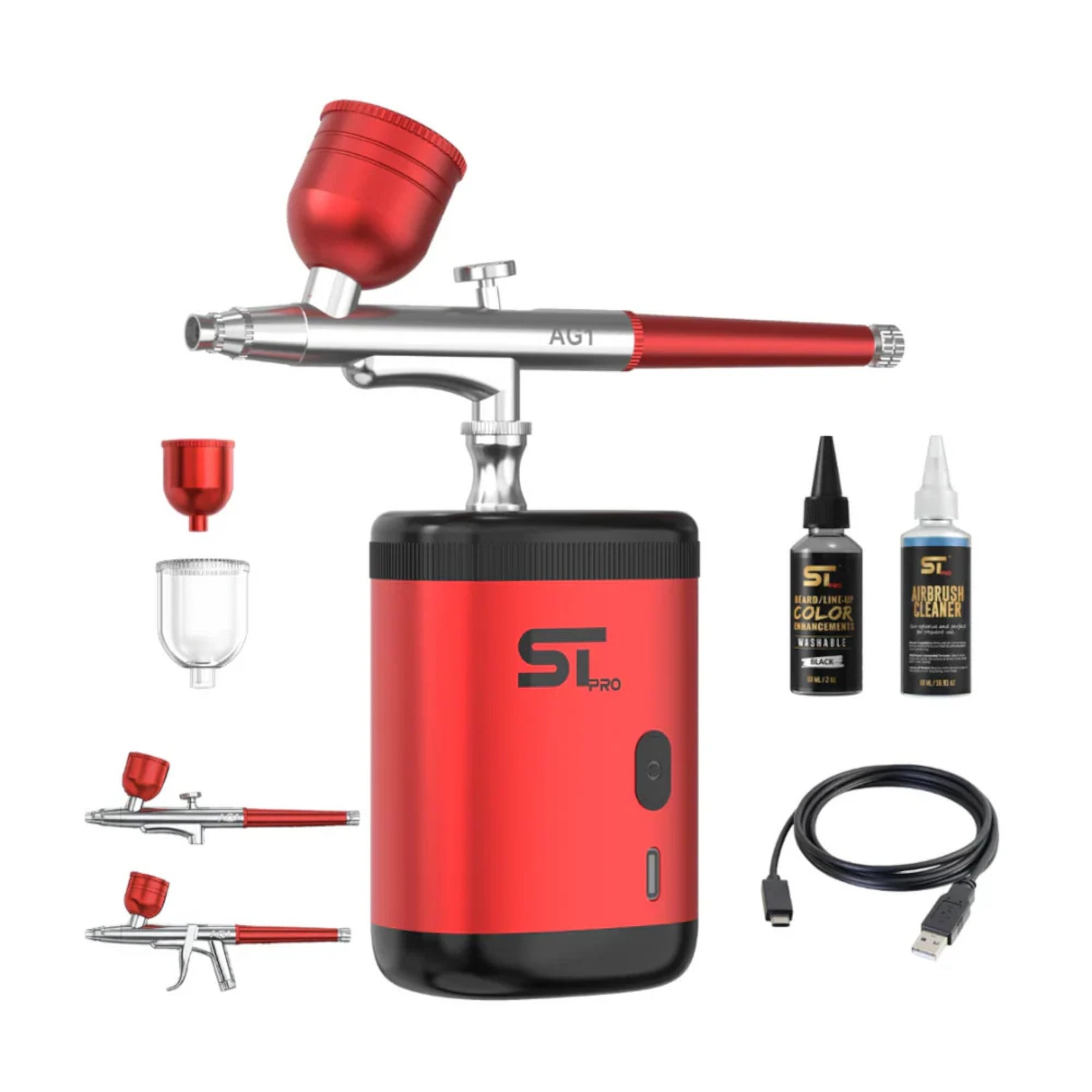 Supreme Trimmer - Airbrush Gun Kit - Red
