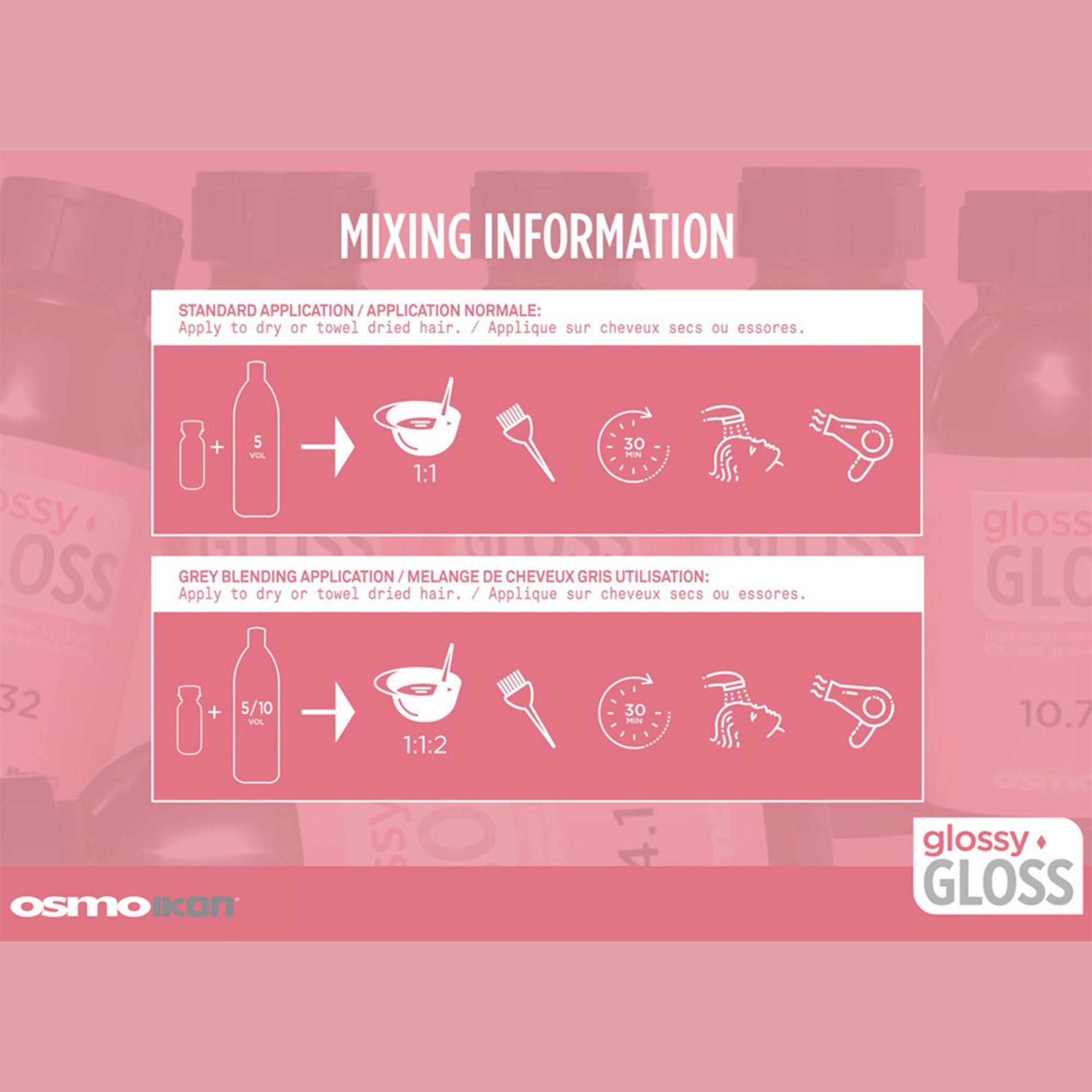Osmo - Ikon Glossy Gloss Demi-Permanent Colour 60ml