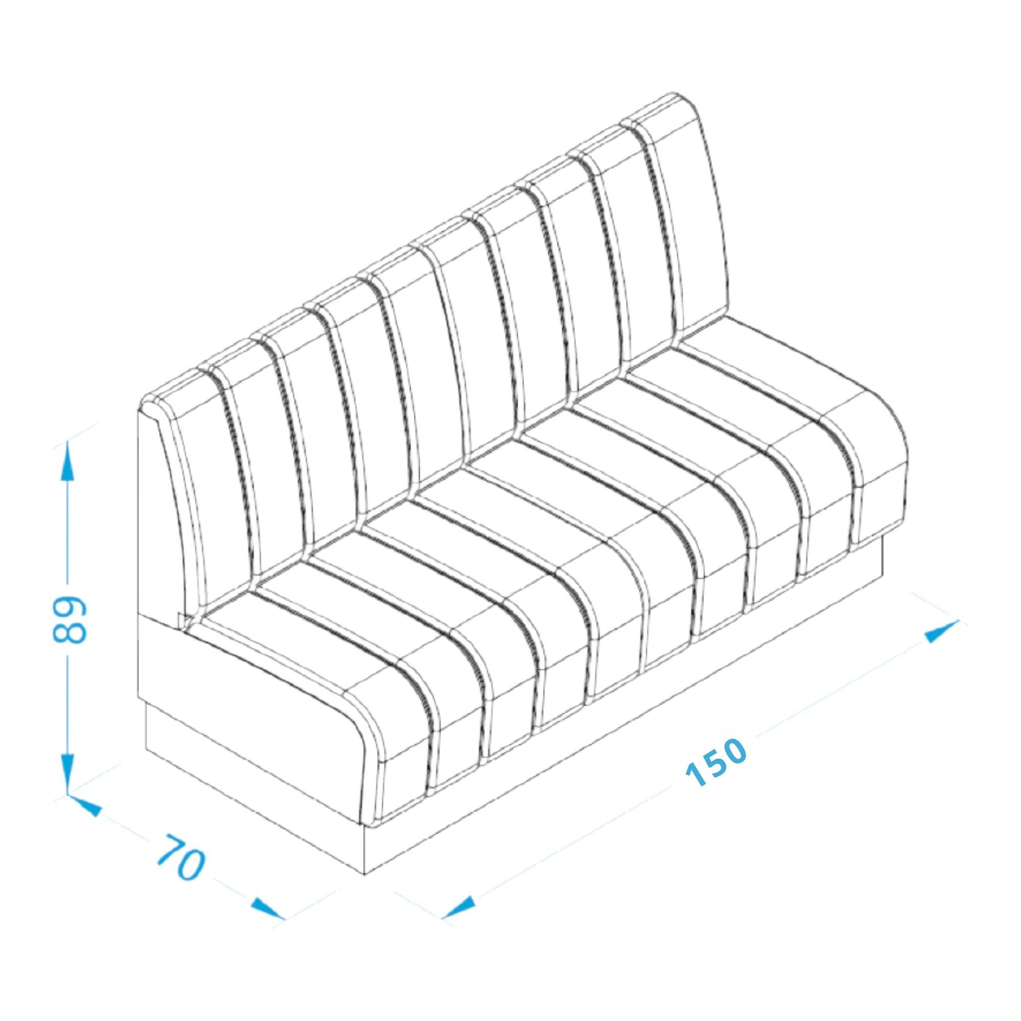 Alpeda - Amy Lounge Double Waiting Sofa