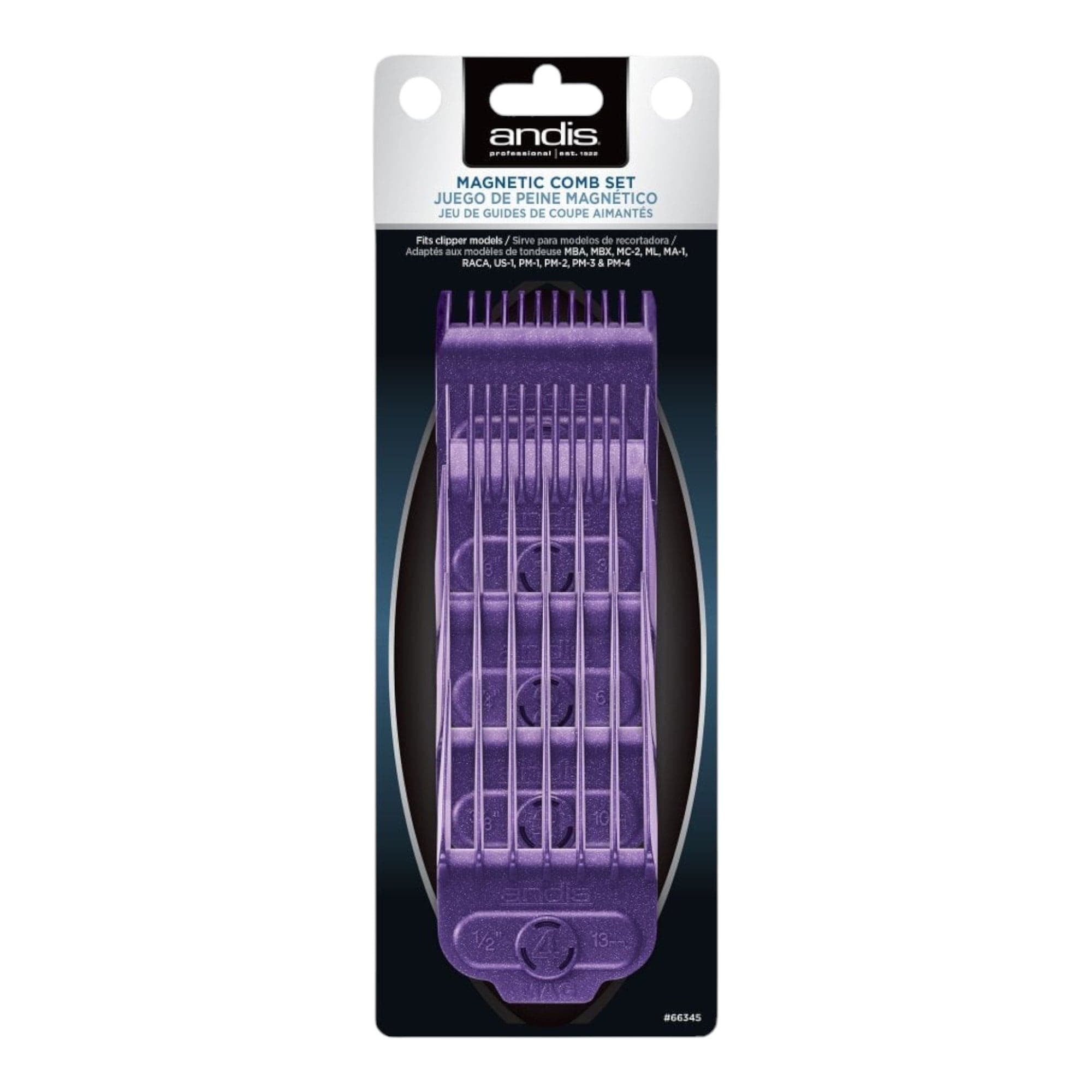 Andis - Magnetic Comb Set 5pcs Small AS66345