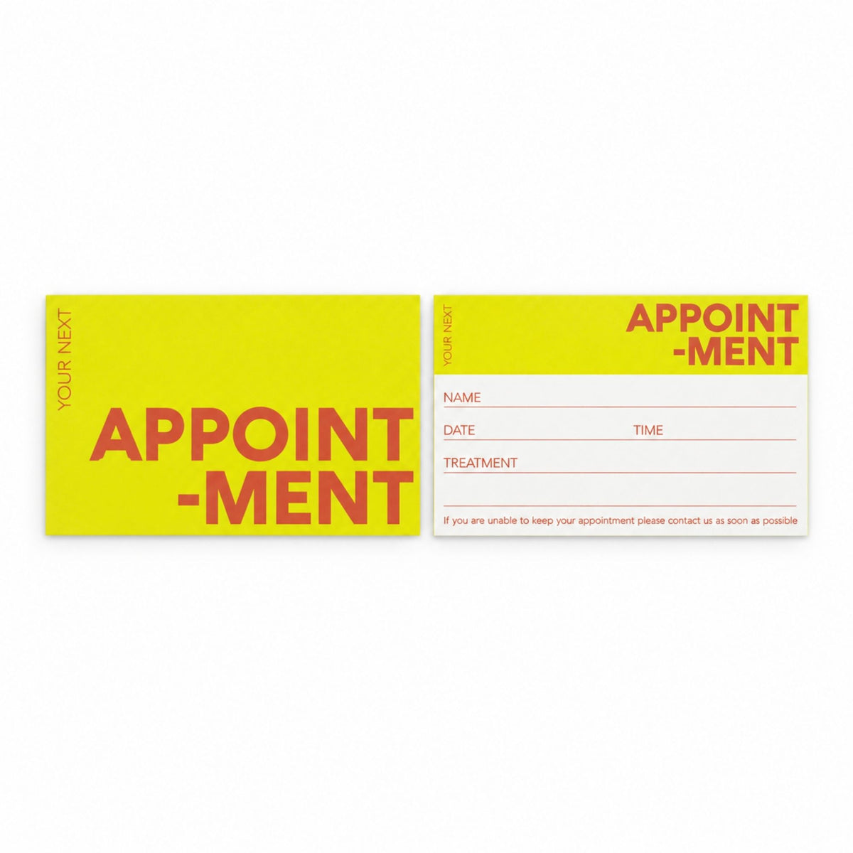 Agenda - Appointment Cards Your Next Appointment Yellow (Pack Of 100)