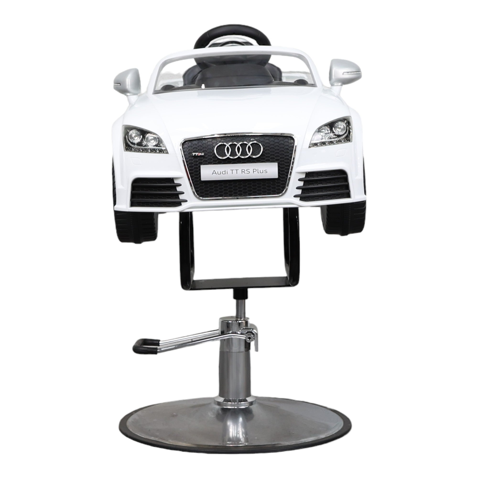 Kids Barber Chairs - Premium Sports Roadster White