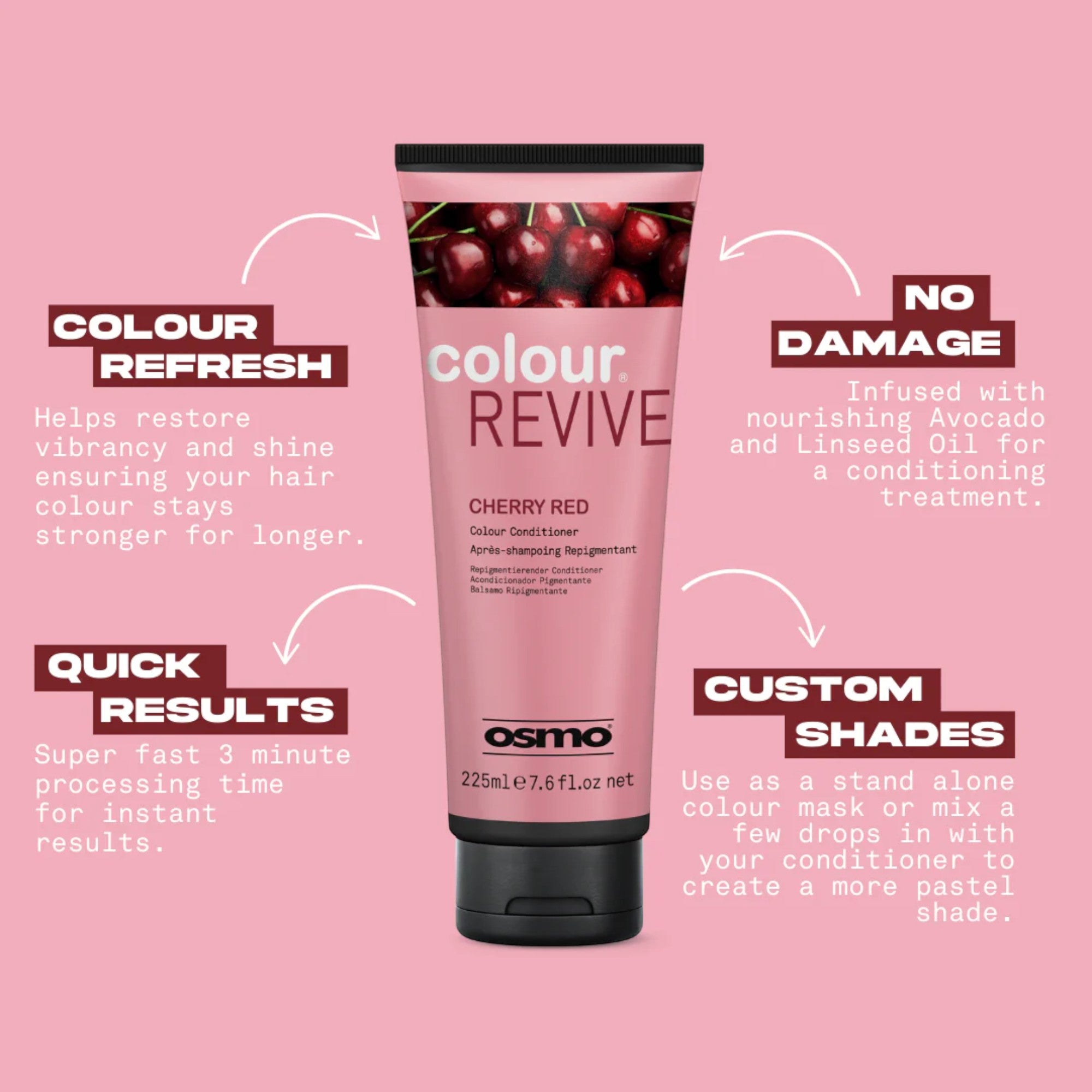 Osmo - Colour Revive Colour Conditioner Cherry Red 225ml