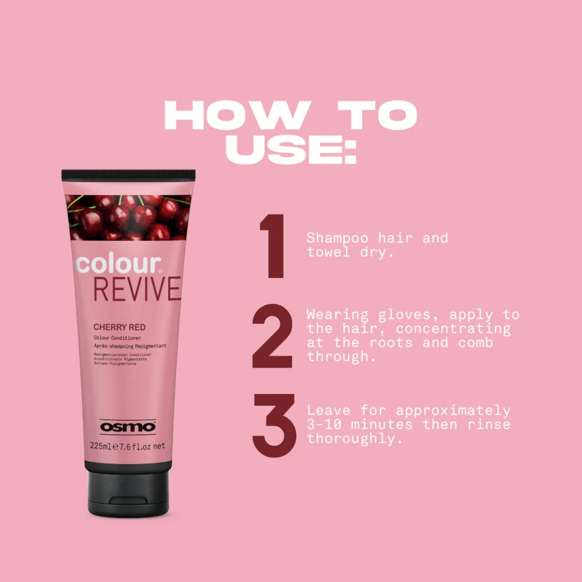 Osmo - Colour Revive Colour Conditioner Cherry Red 225ml