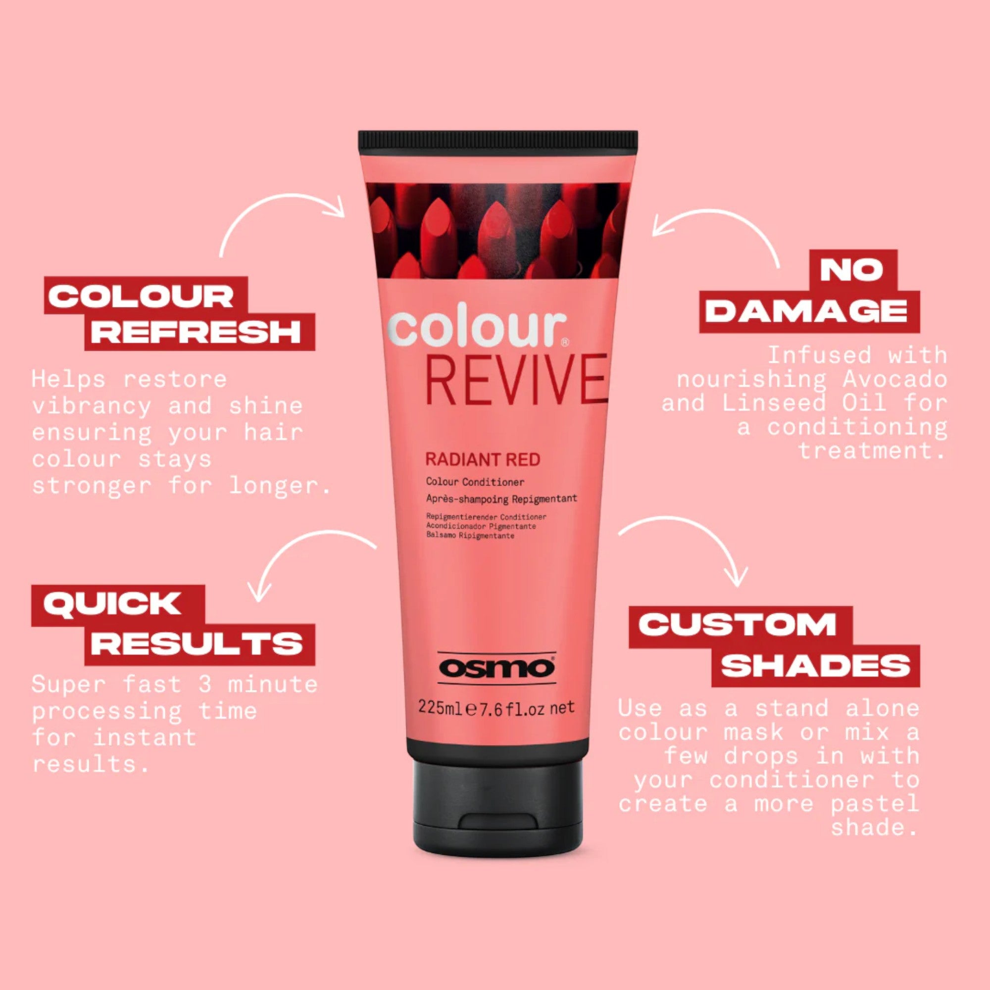 Osmo - Colour Revive Colour Conditioner Radiant Red 225ml