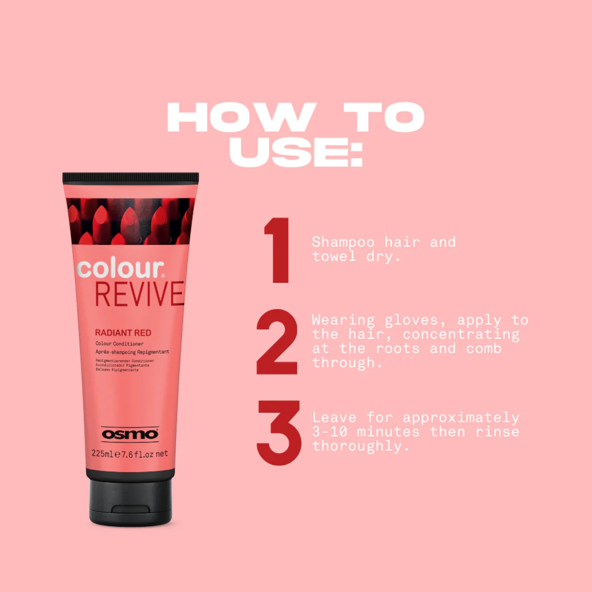 Osmo - Colour Revive Colour Conditioner Radiant Red 225ml