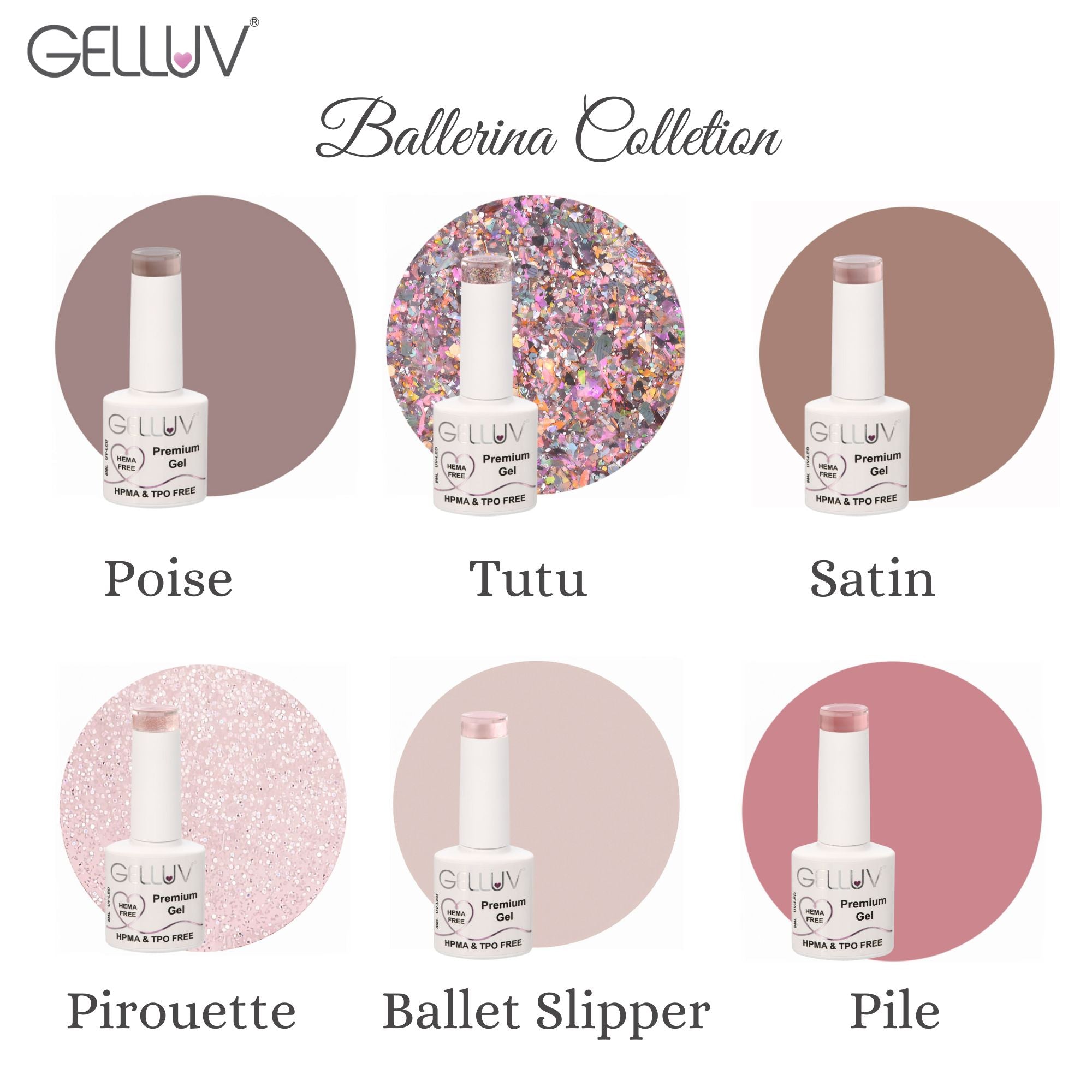 Gelluv - Gel Nail Polish The Ballerina Collection Plie 8ml