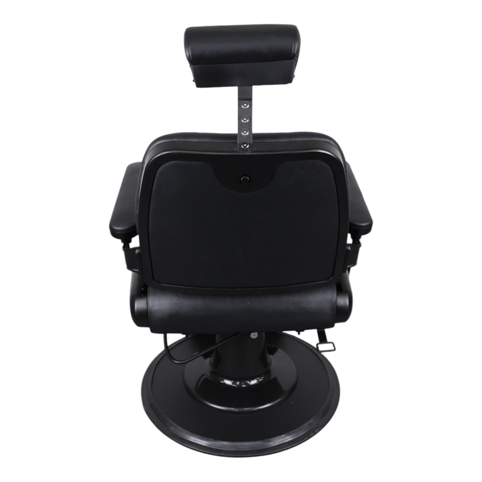 Barber Chair - Luxurious Belmont Black & Matte Black Accents