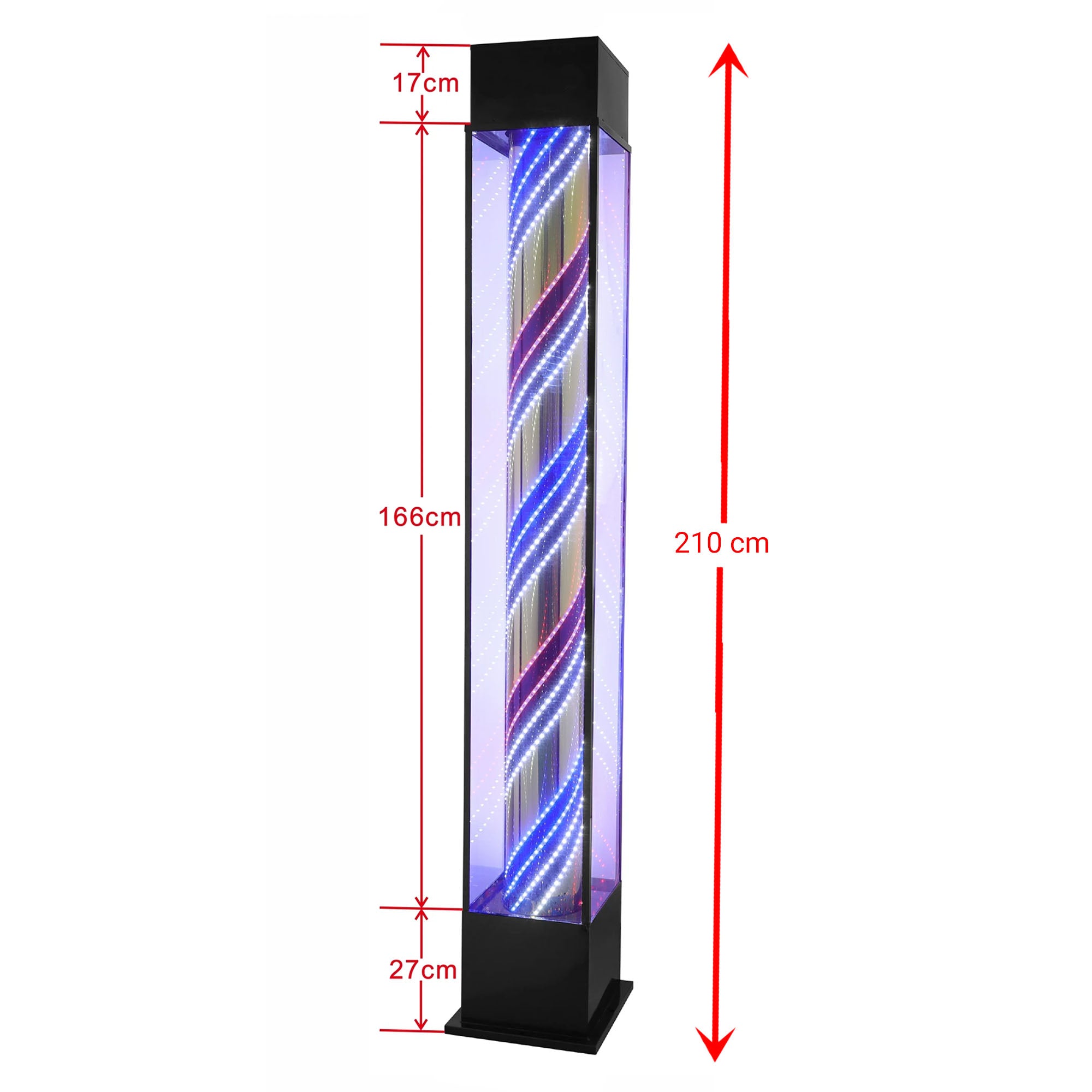 Gabri - Modern Square LED Barber Pole