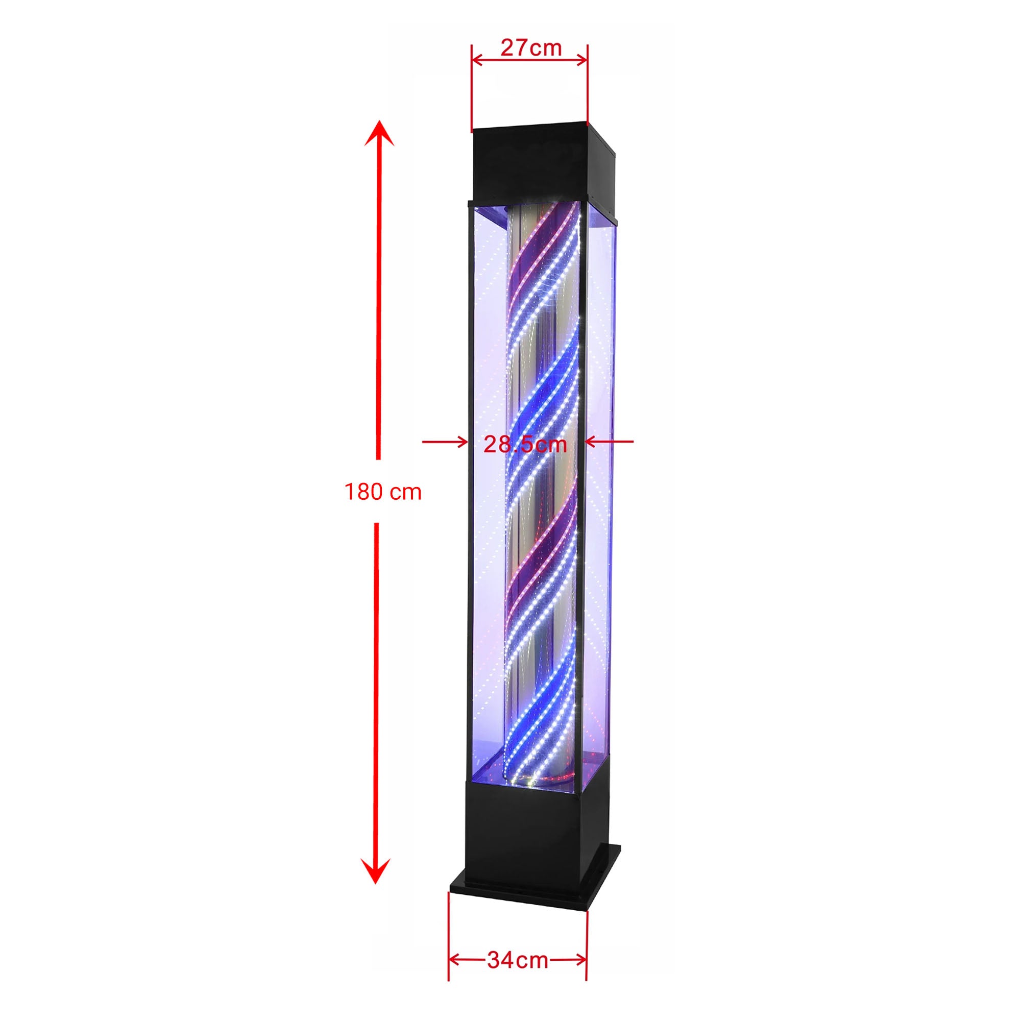 Gabri - Modern Square LED Barber Pole