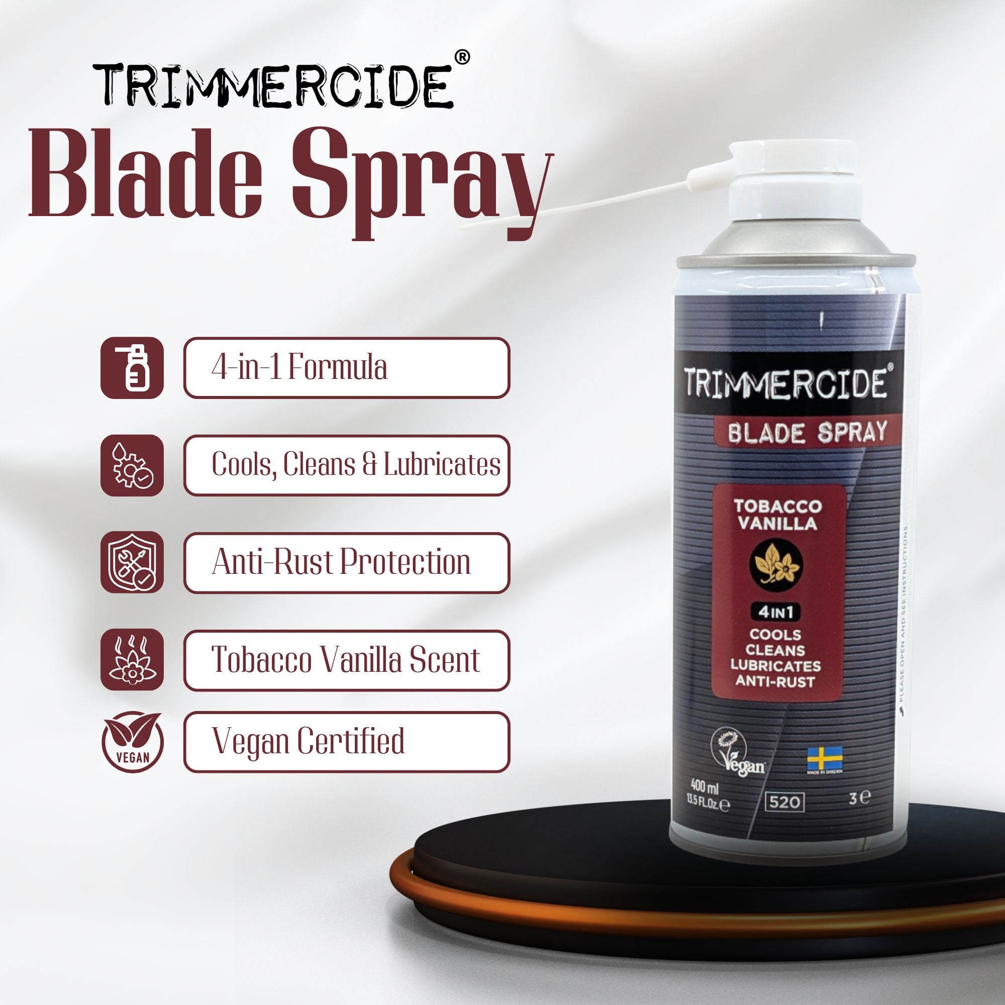 Trimmercide - Blade Spray 4 in 1 Tabacco Vanilla 400ml