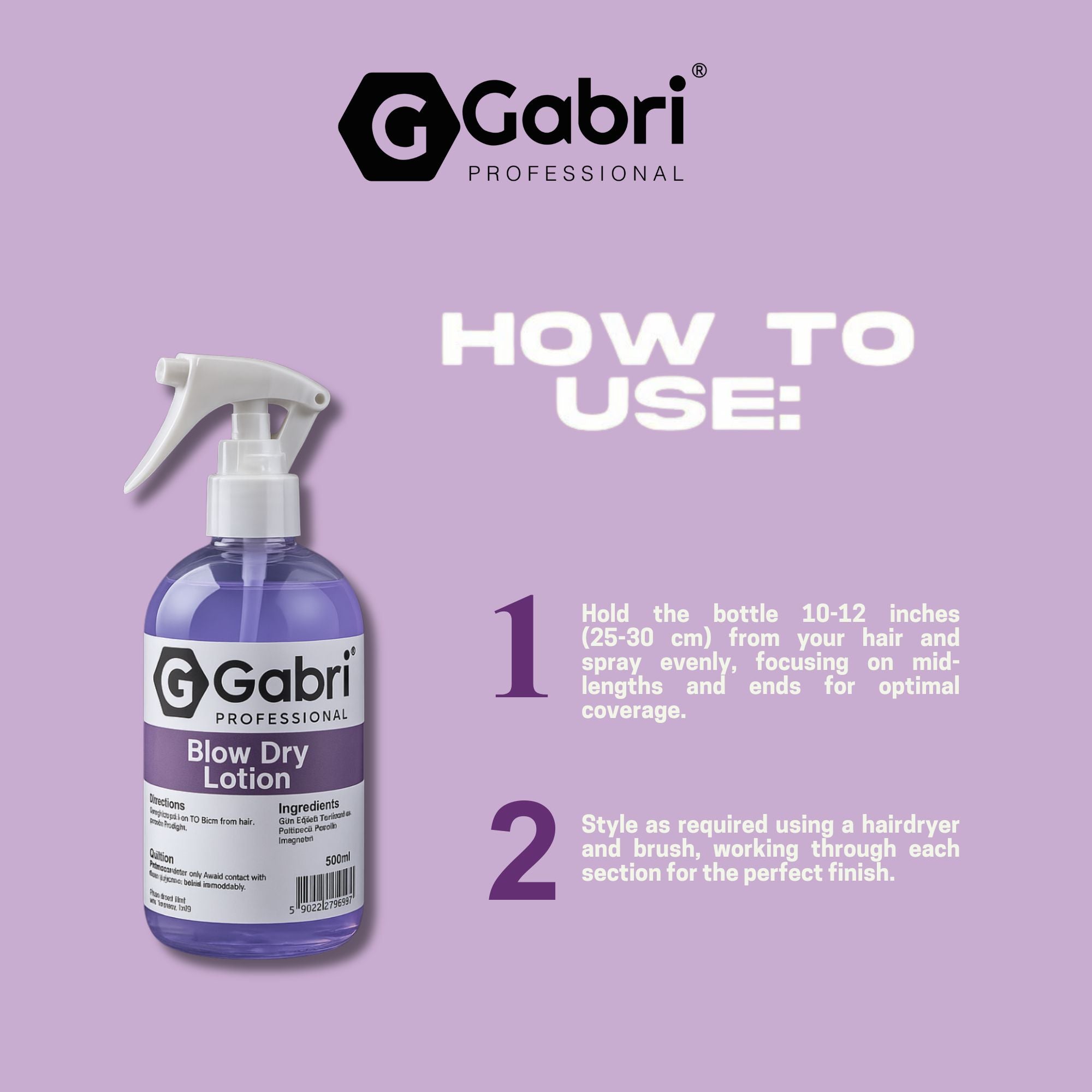Gabri Professional - Blow Dry Lotion 500ml