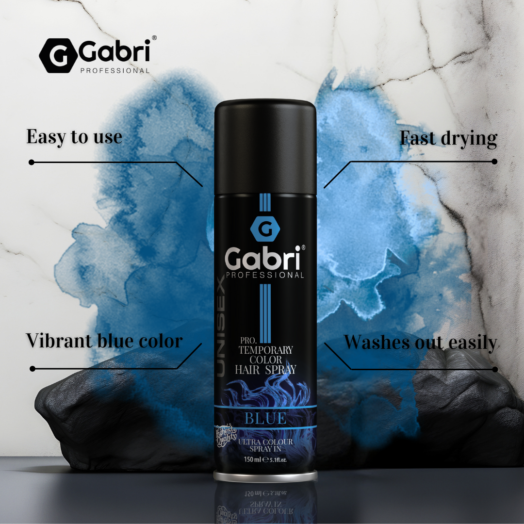 Gabri Professional - Pro Temporary Hair Colour Shimmer Spray Blue 150ml