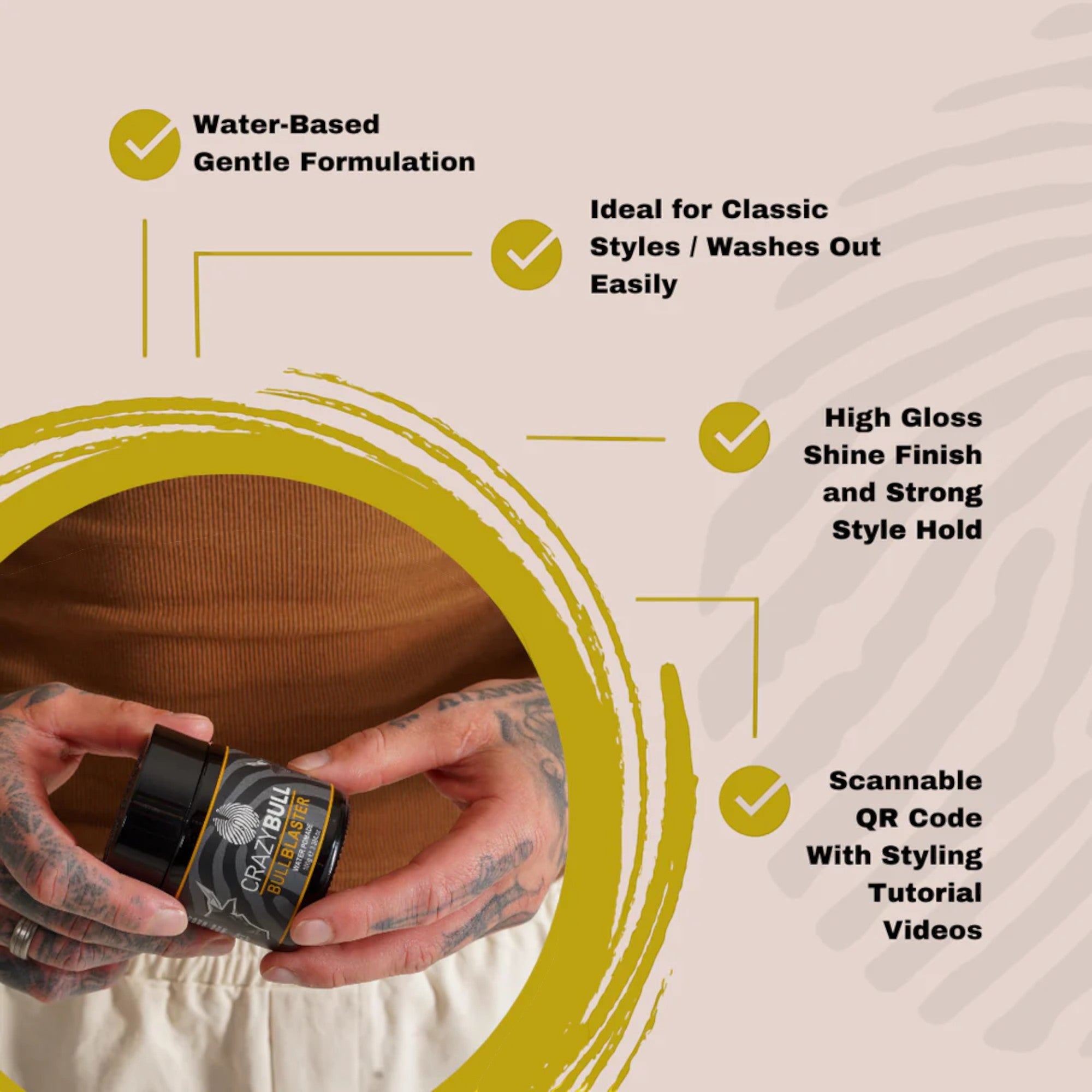 Crazy Bull - Bull Blaster Water Pomade 100g