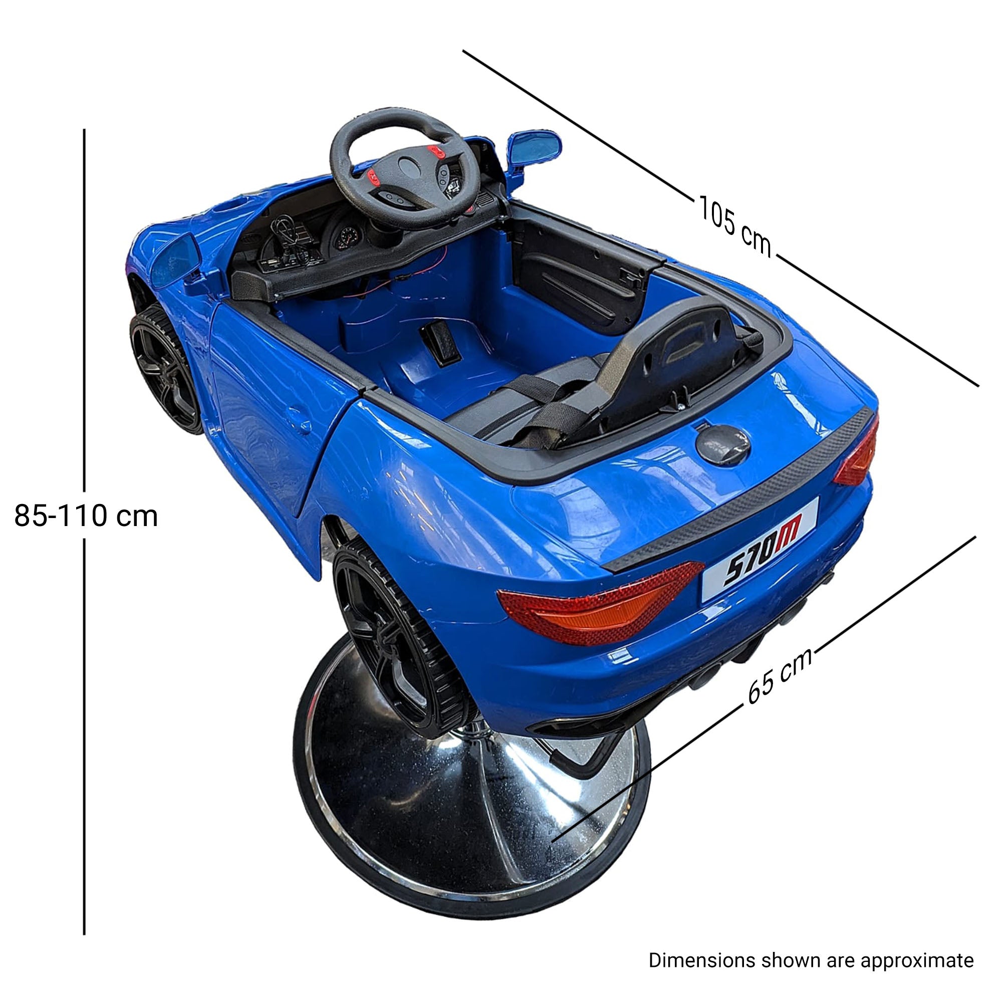 Kids Barber Chairs - British Hypercar Blue
